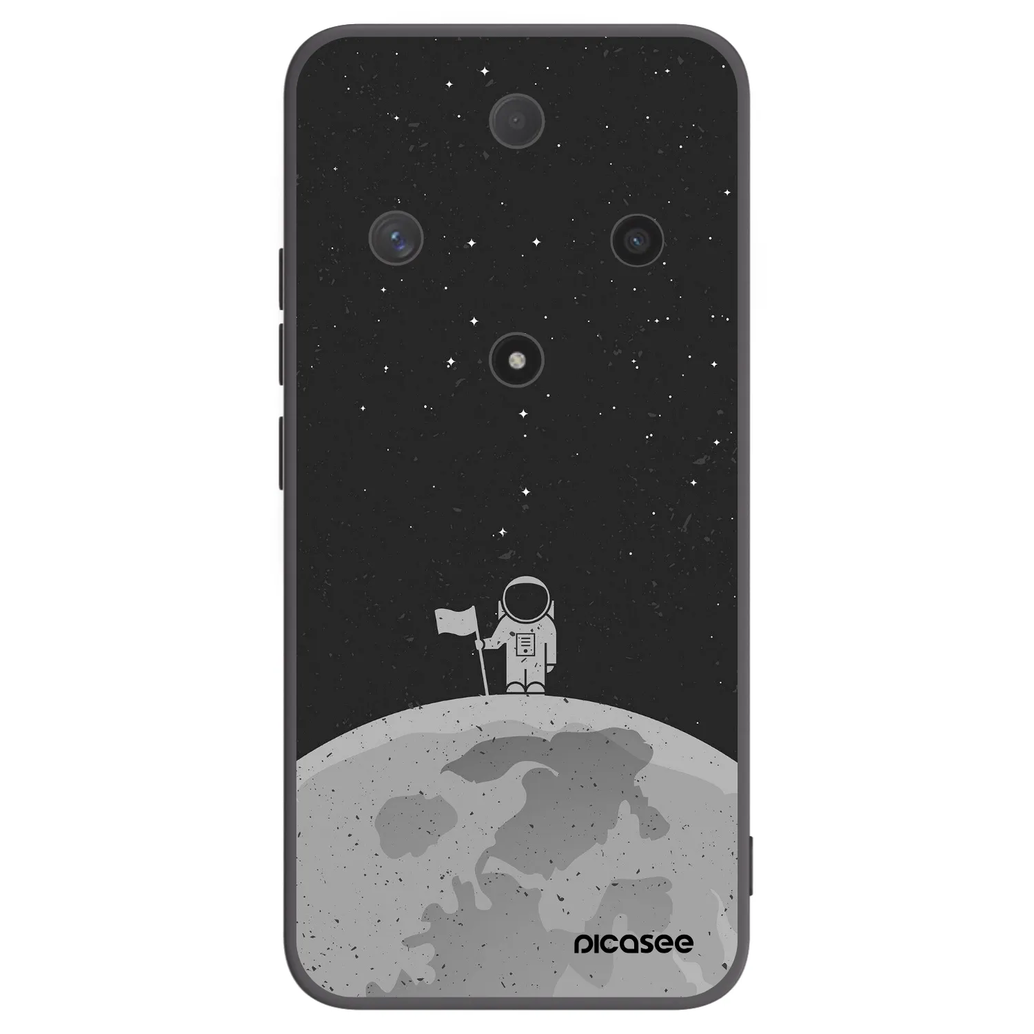 Picasee silikonski črni ovitek za Honor Magic6 Lite 5G - Astronaut