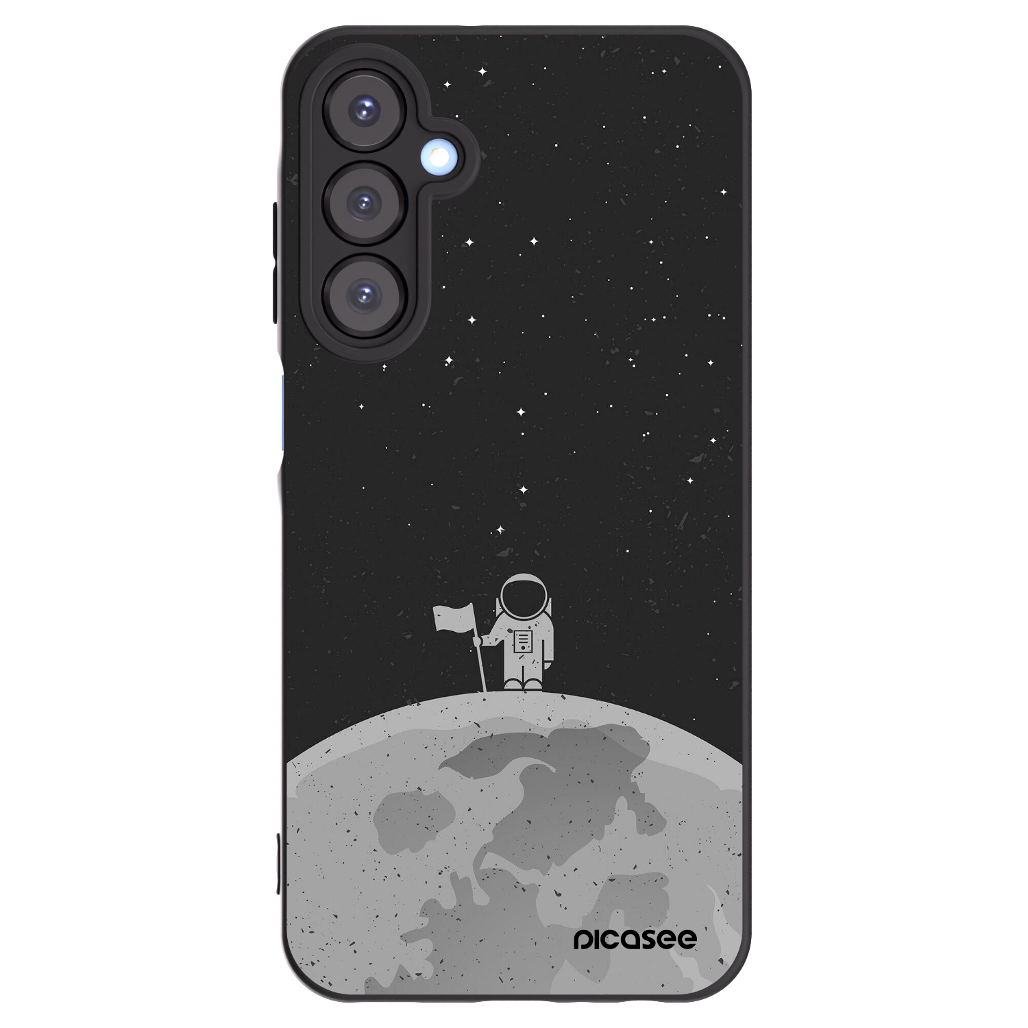 Picasee silikonski črni ovitek za Samsung Galaxy A25 A256B 5G - Astronaut