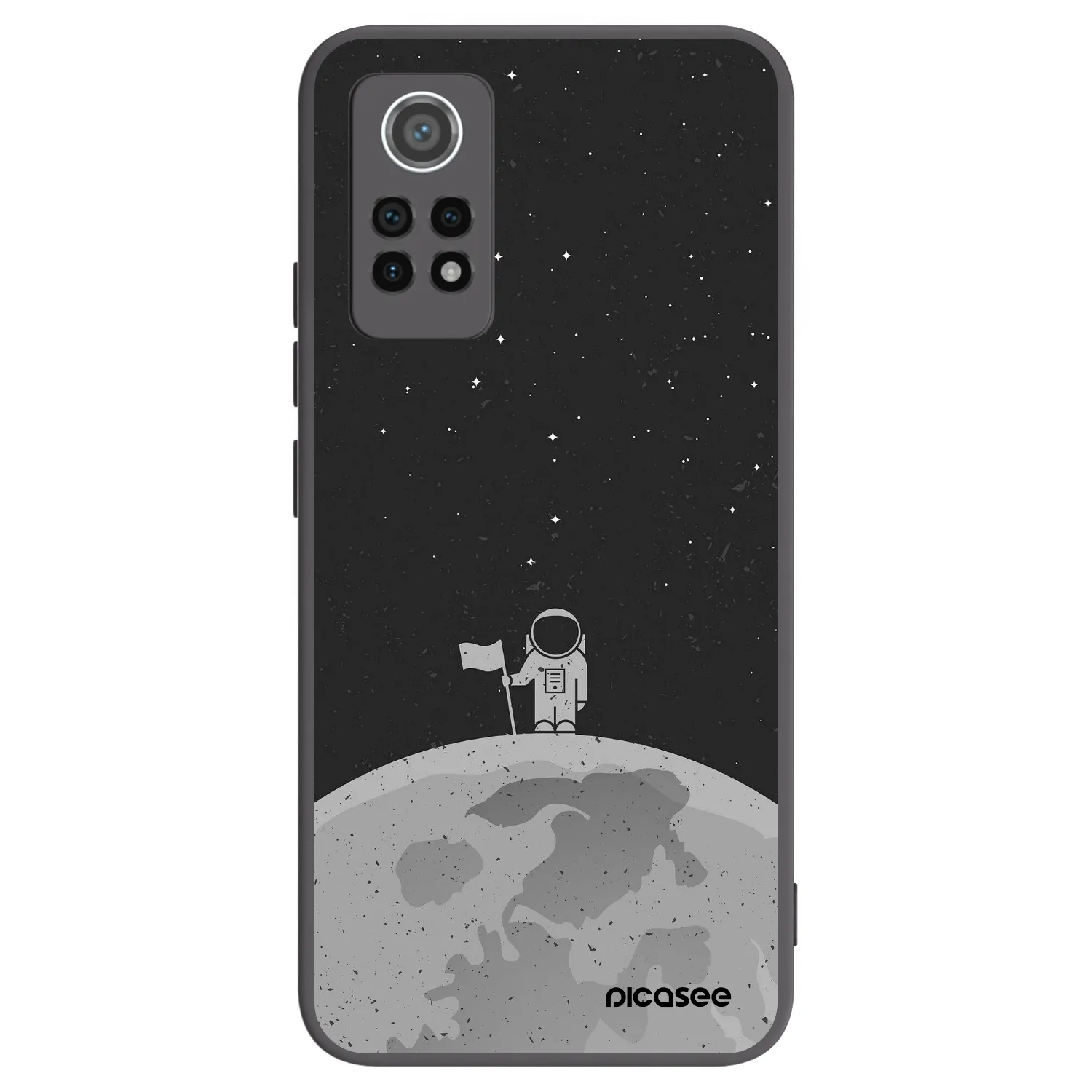 Picasee silikonski črni ovitek za Xiaomi Redmi Note 12 Pro 4G - Astronaut