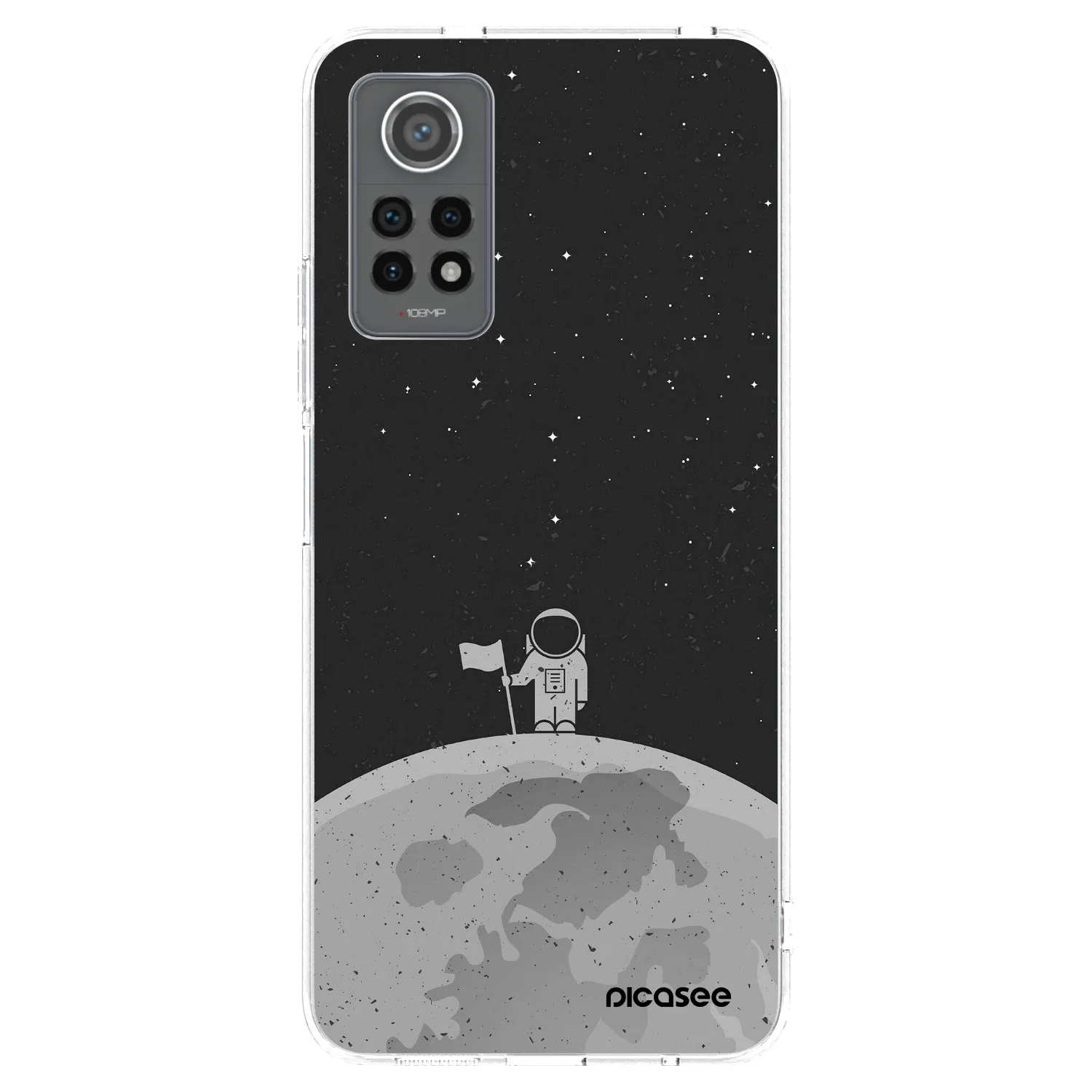 Picasee silikonski prozorni ovitek za Xiaomi Redmi Note 12 Pro 4G - Astronaut