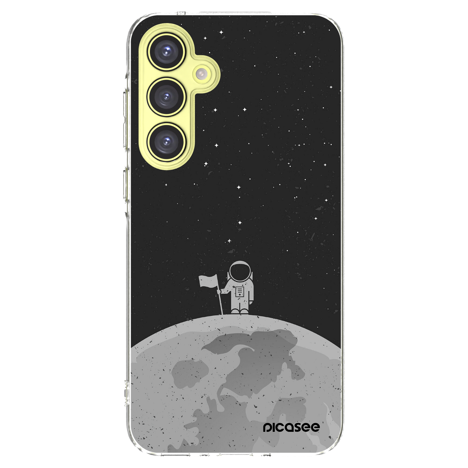 Picasee silikonski prozorni ovitek za Samsung Galaxy A35 5G A356B - Astronaut