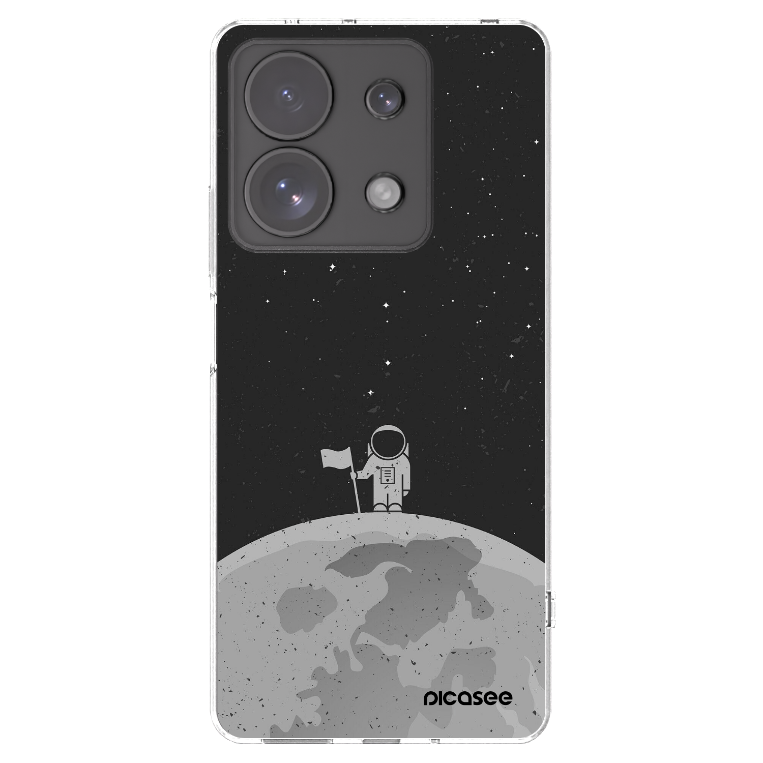 Picasee silikonski prozorni ovitek za Xiaomi Redmi Note 13 Pro 4G - Astronaut