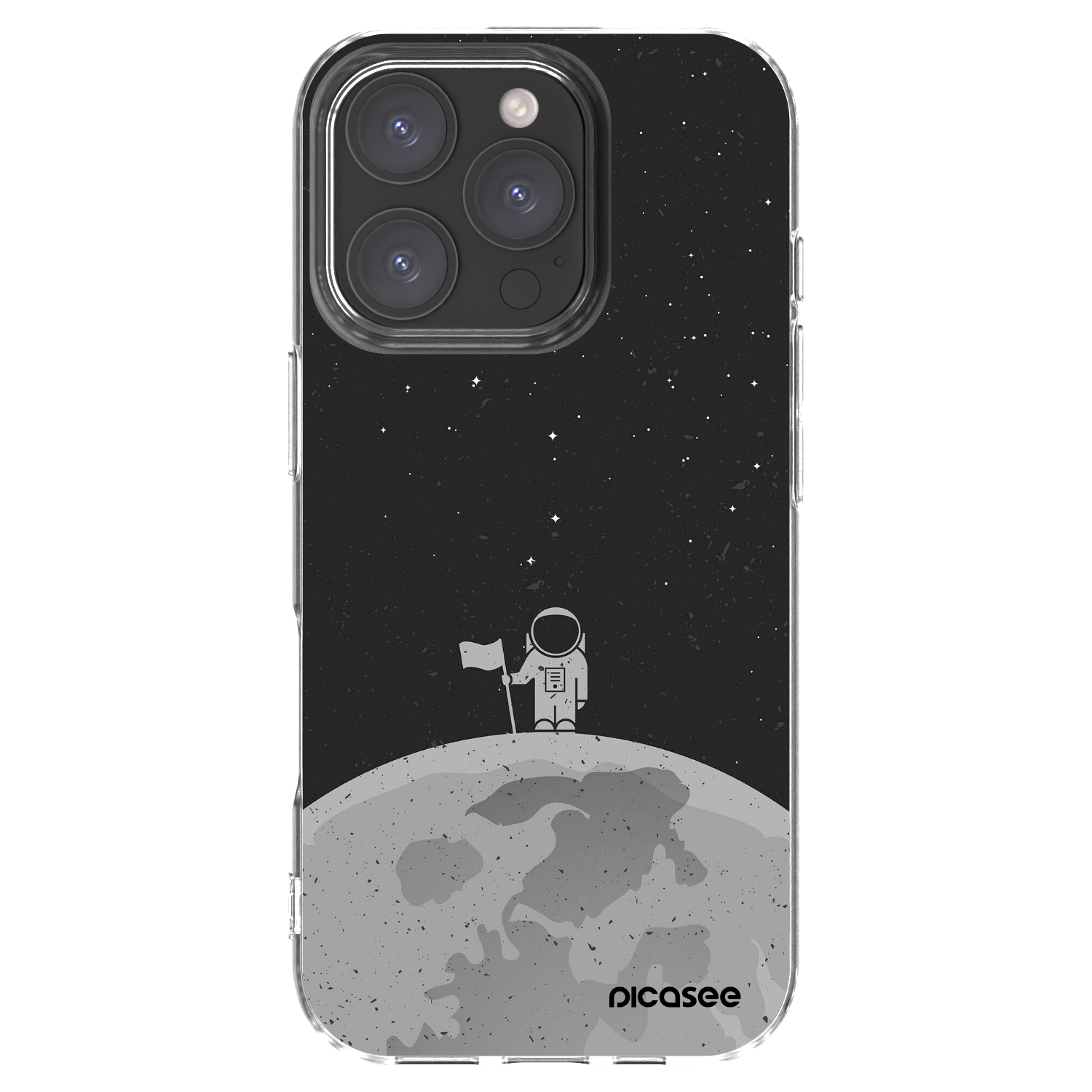 Picasee silikonski prozorni ovitek za Apple iPhone 16 Pro - Astronaut