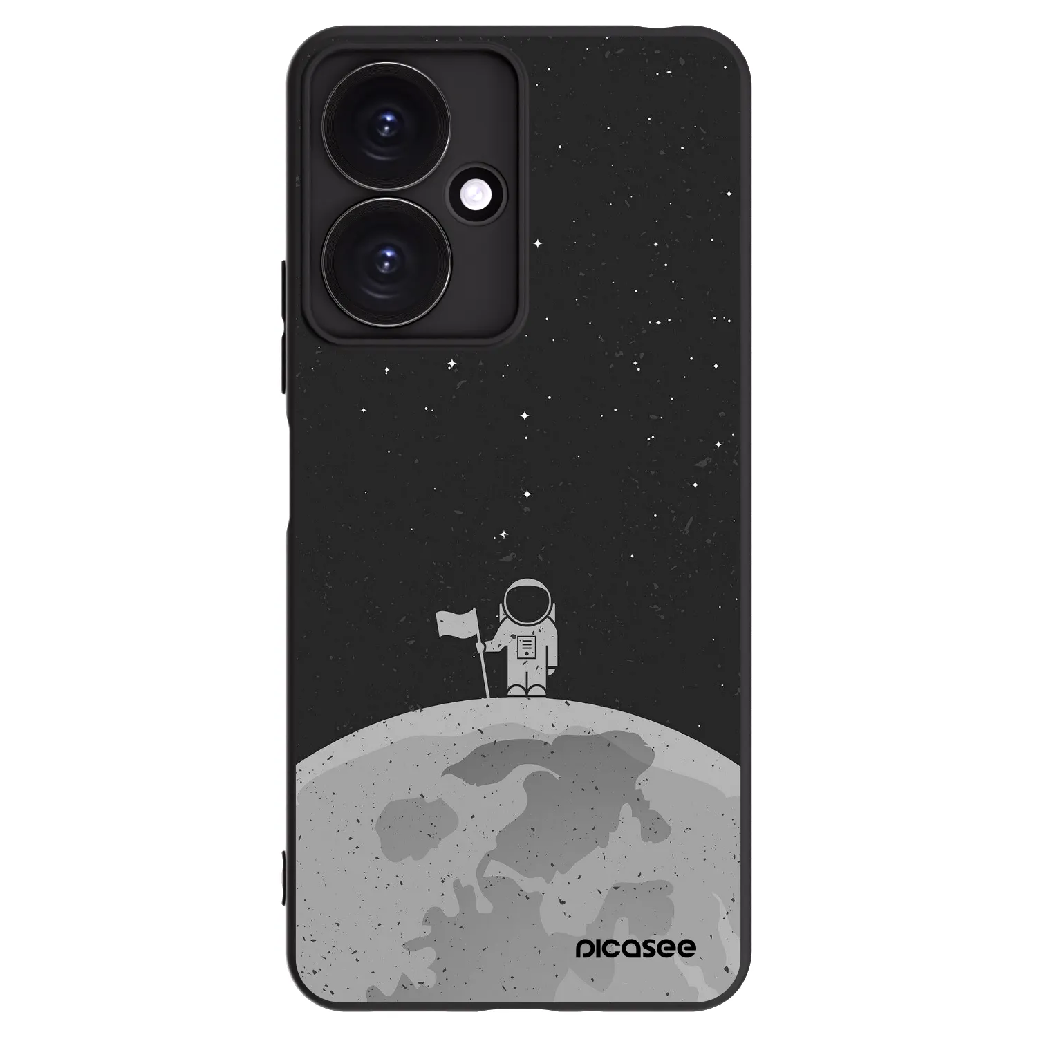 Picasee silikonski črni ovitek za Xiaomi Redmi 13C 5G - Astronaut