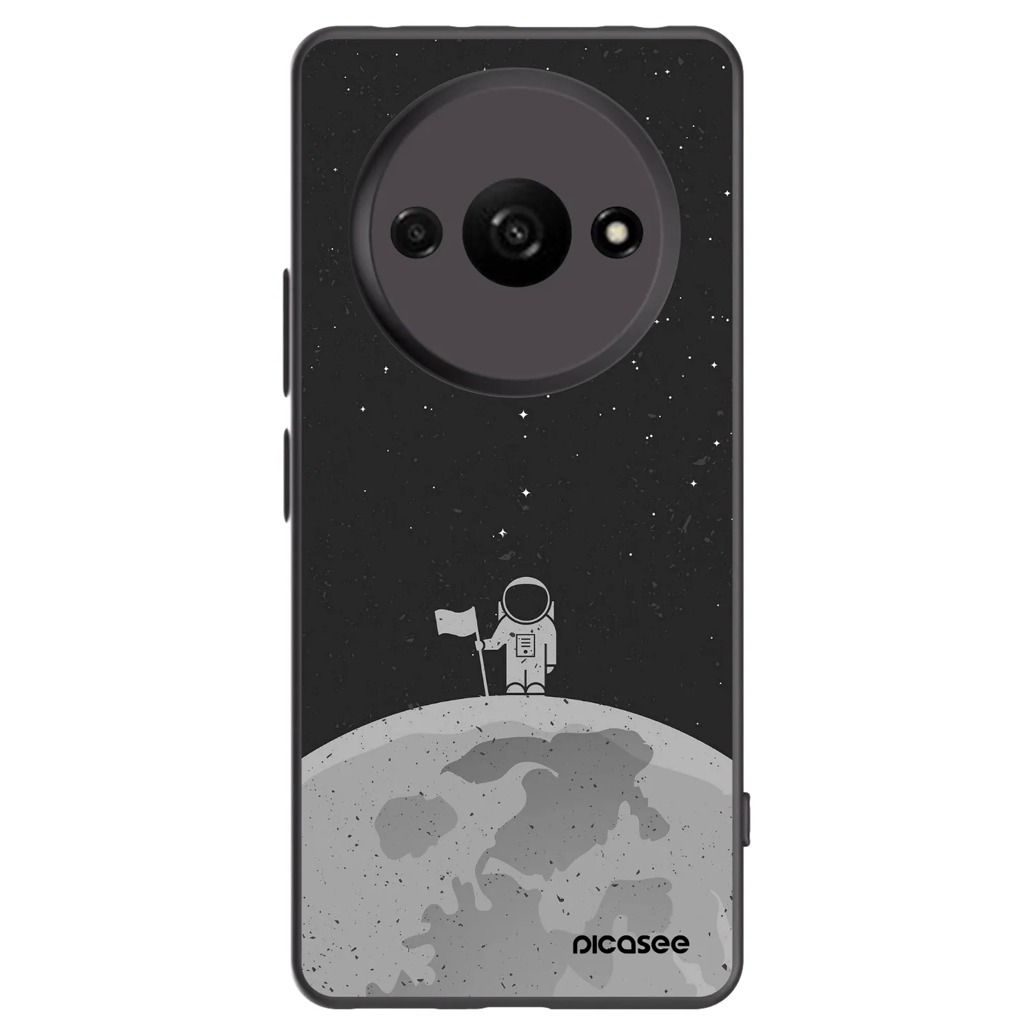 Picasee silikonski črni ovitek za Xiaomi Redmi A3 - Astronaut
