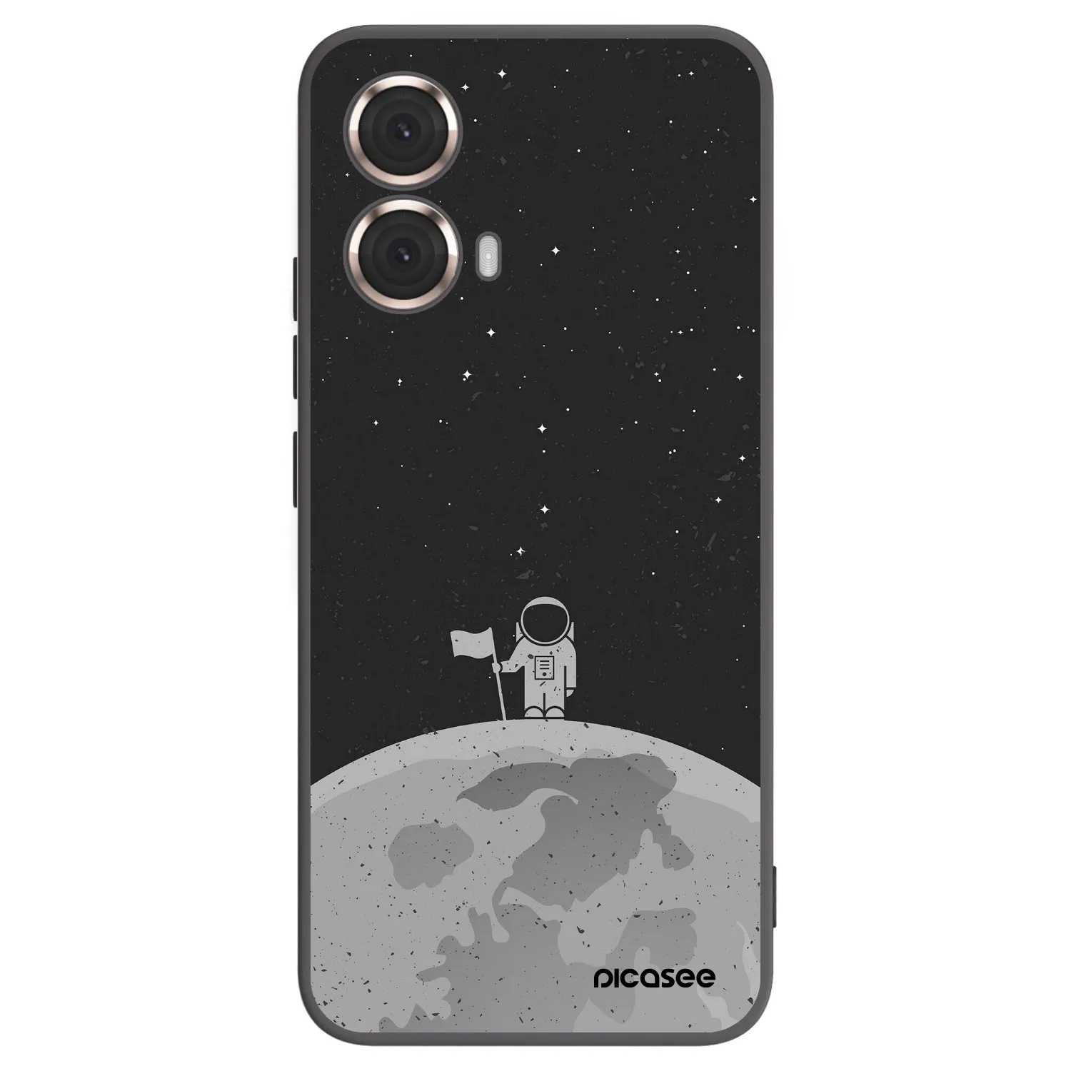 Picasee silikonski črni ovitek za Motorola Moto G85 - Astronaut