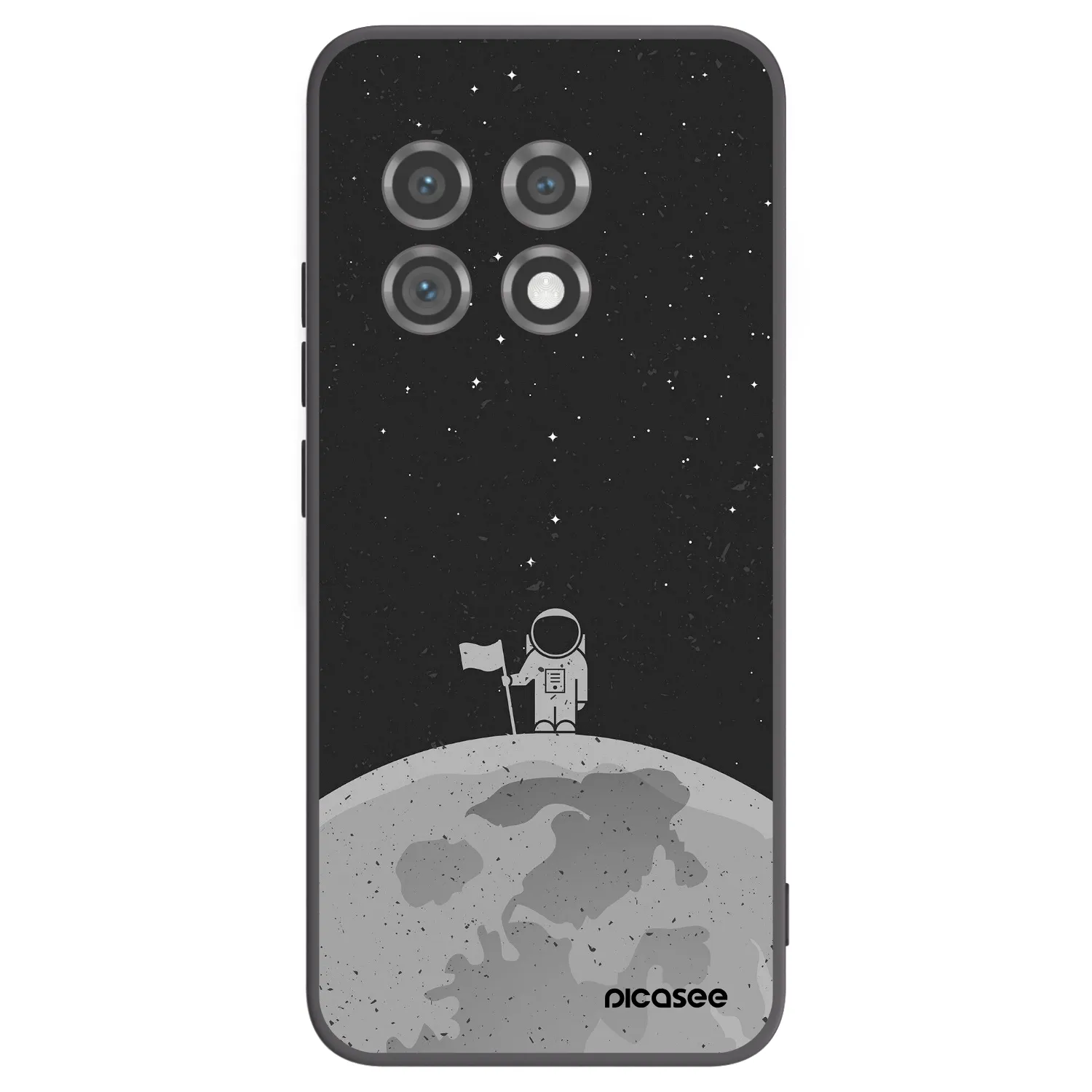 Picasee silikonski črni ovitek za OnePlus 11 5G - Astronaut