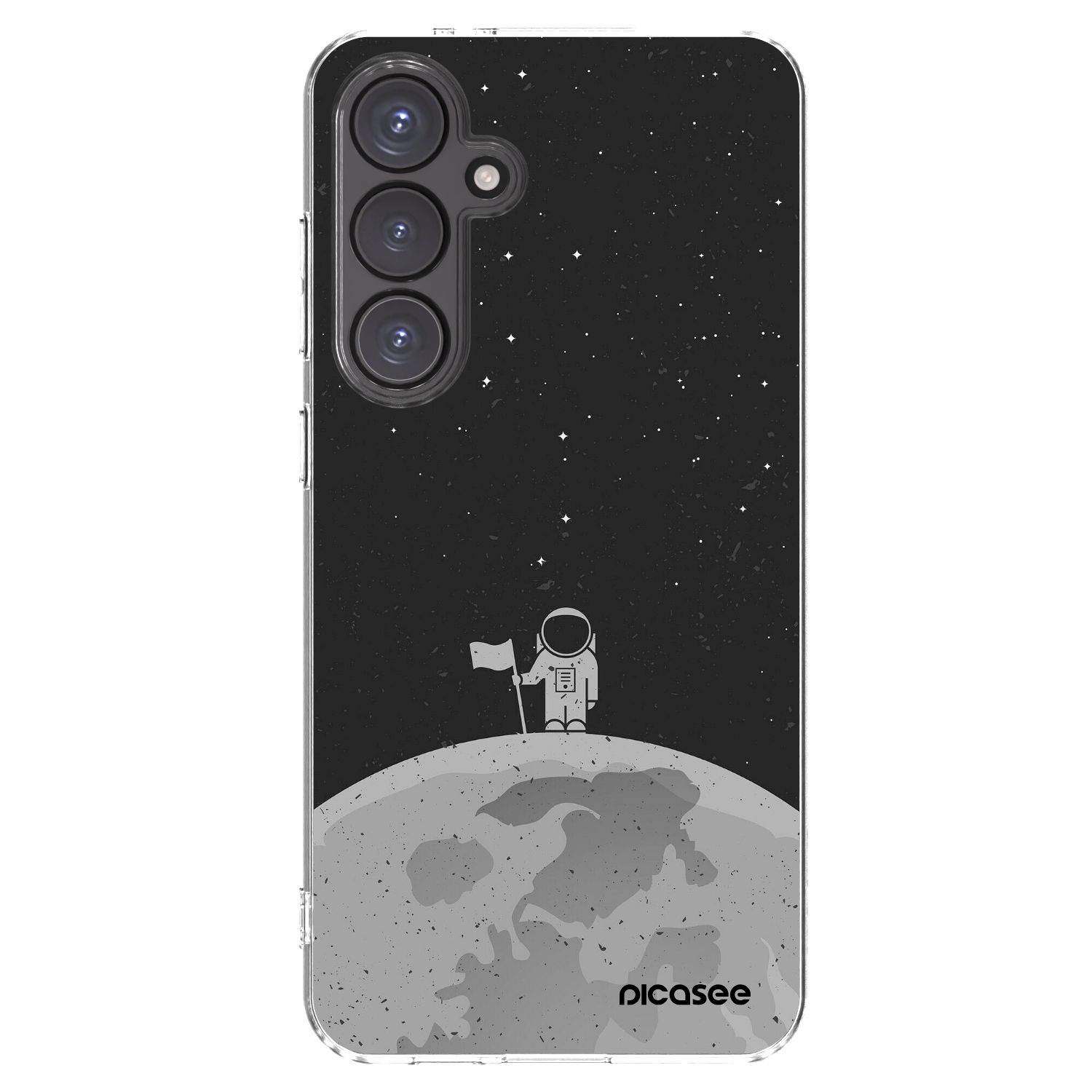 Picasee silikonski prozorni ovitek za Samsung Galaxy S24 FE S721B - Astronaut