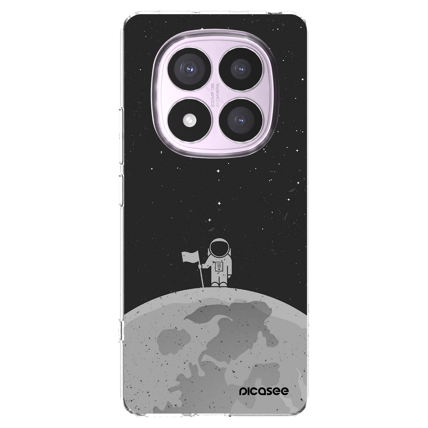 Picasee silikonski prozorni ovitek za Xiaomi Redmi Note 14 Pro 5G - Astronaut