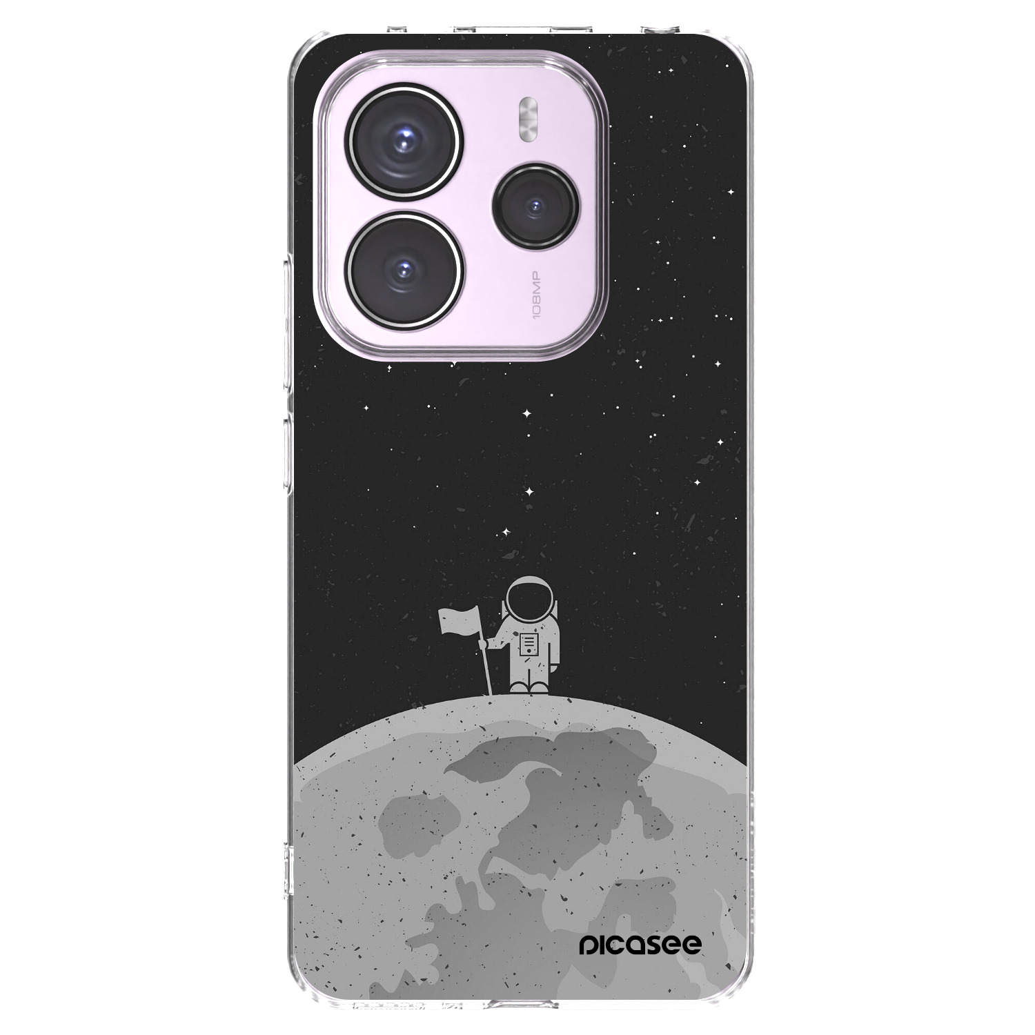 Picasee silikonski prozorni ovitek za Xiaomi Redmi Note 14 5G - Astronaut