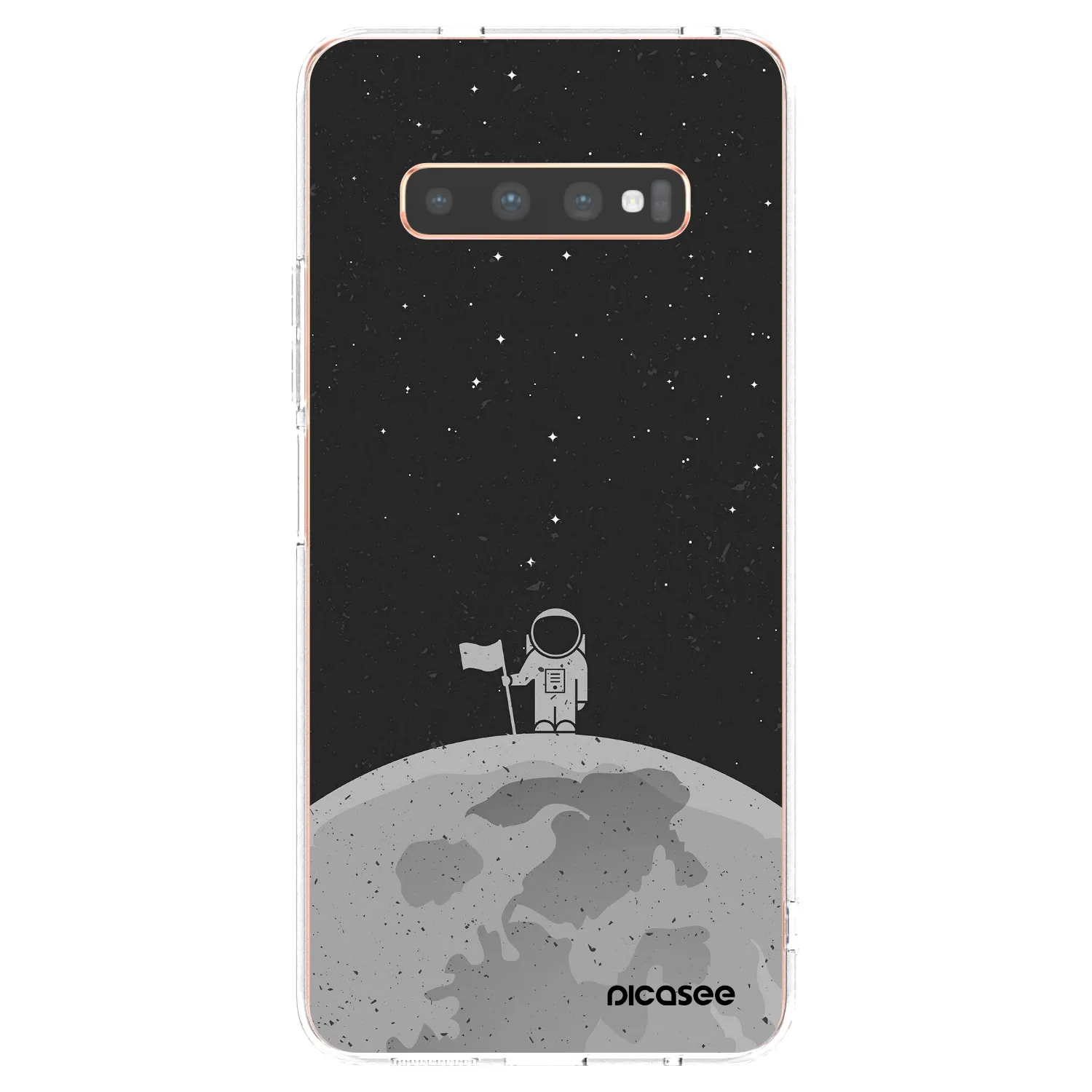 Picasee silikonski prozorni ovitek za Samsung Galaxy S10 Plus G975 - Astronaut