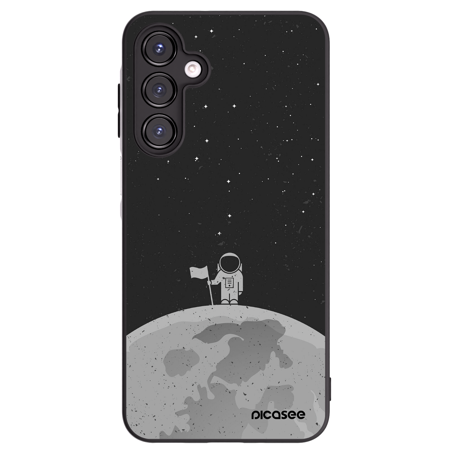 Picasee silikonski črni ovitek za Samsung Galaxy A16 5G - Astronaut