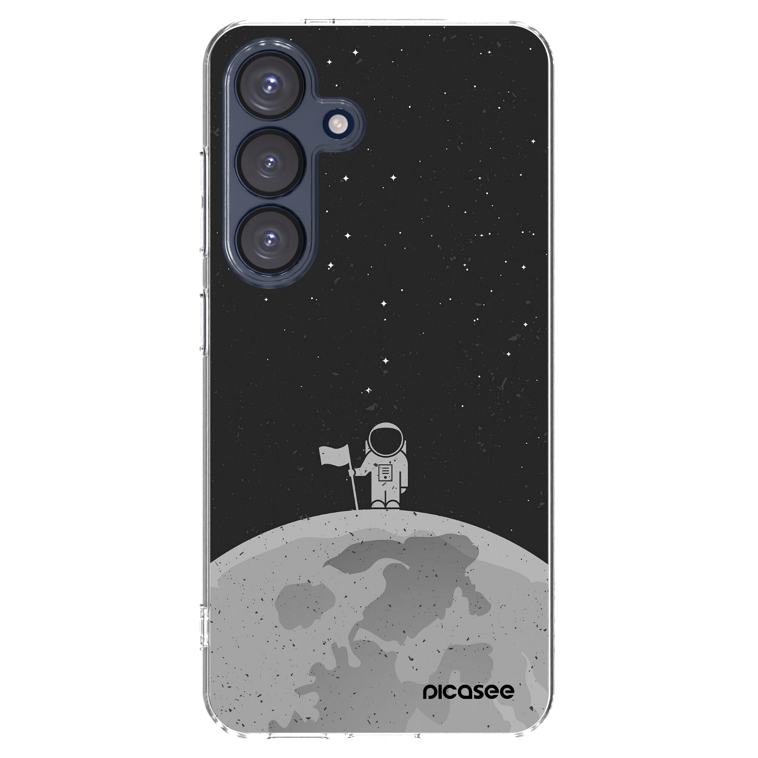 Picasee silikonski prozorni ovitek za Samsung Galaxy S25 5G - Astronaut