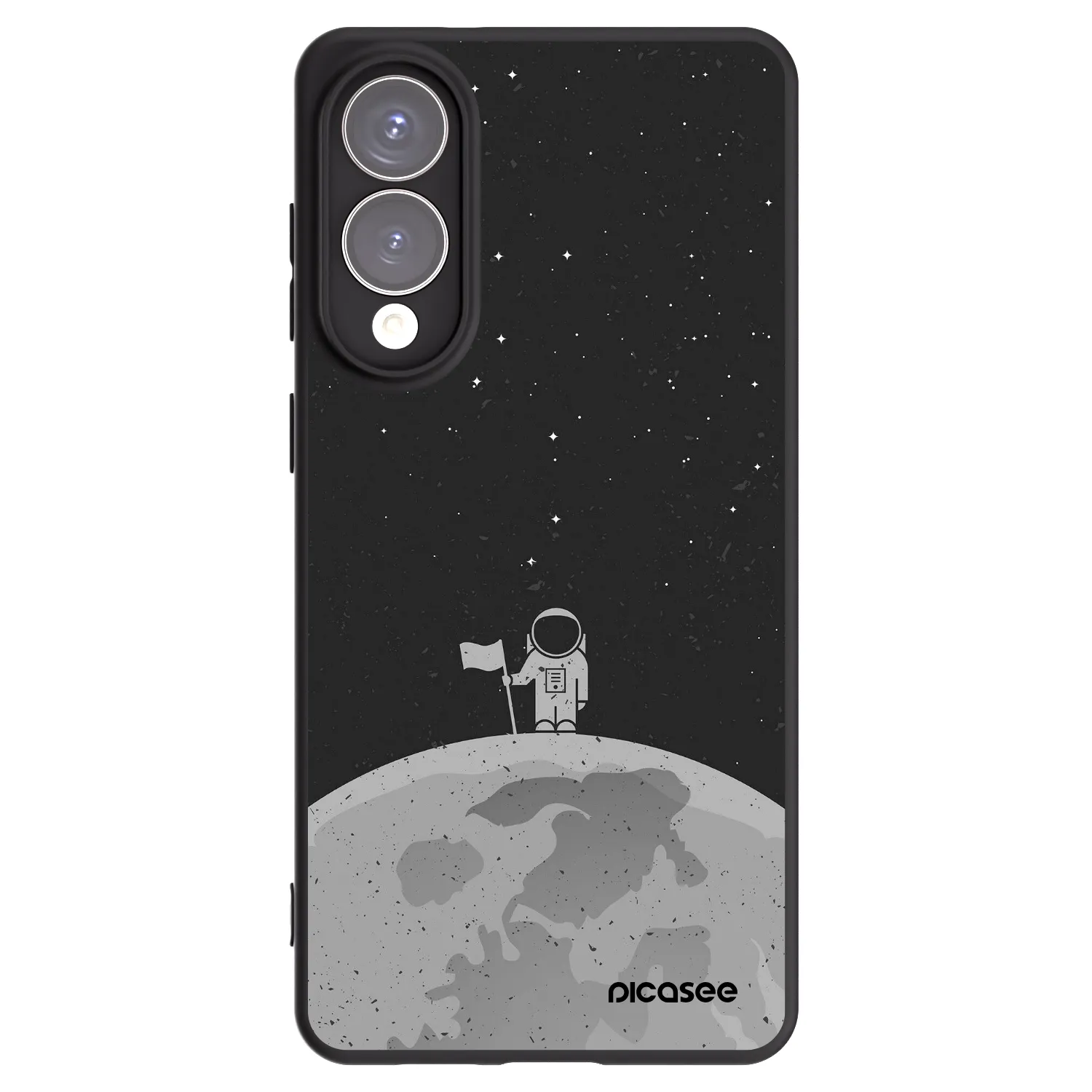 Picasee silikonski črni ovitek za Samsung Galaxy S25 Edge 5G - Astronaut