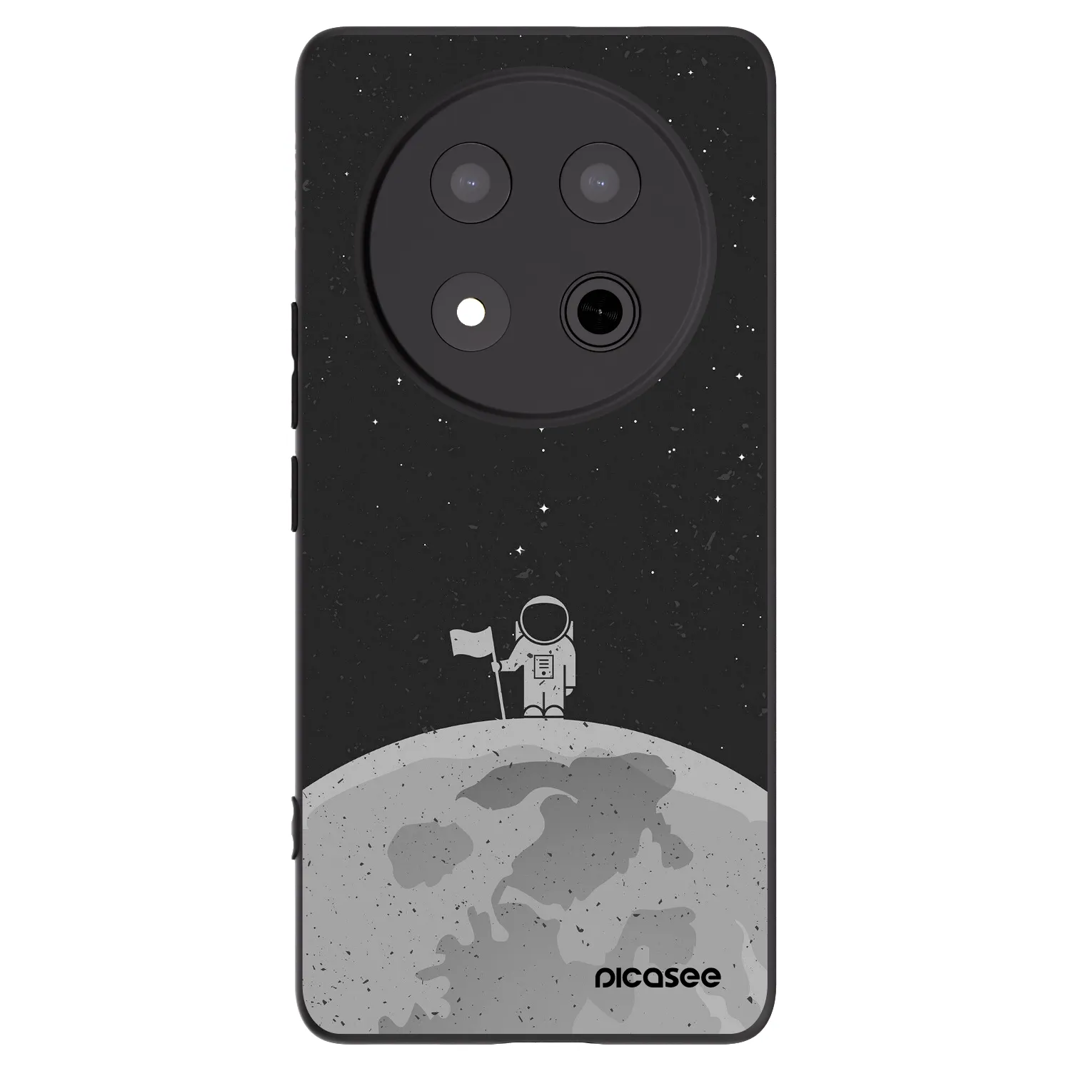 Picasee silikonski črni ovitek za Honor Magic7 Lite 5G - Astronaut