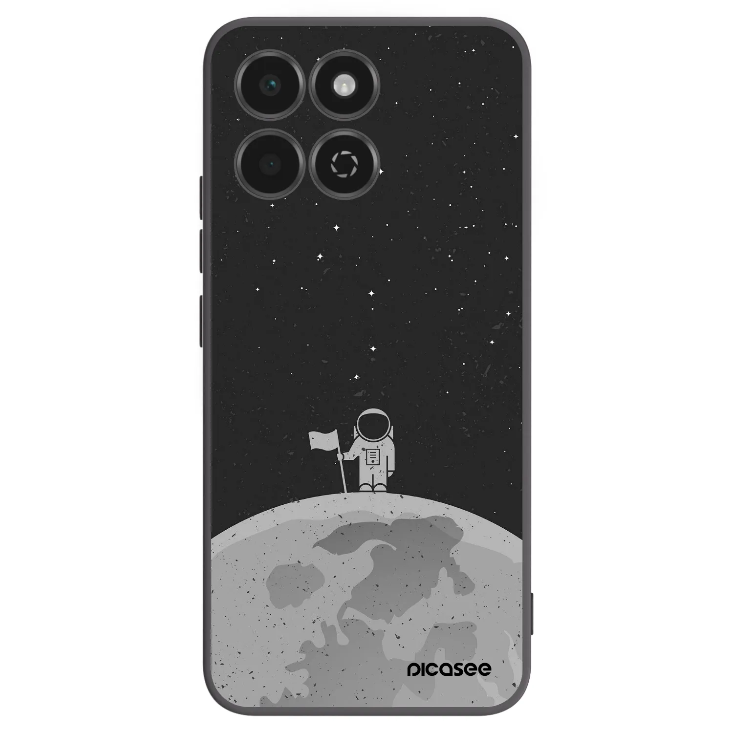 Picasee silikonski črni ovitek za Honor 200 Smart 5G - Astronaut