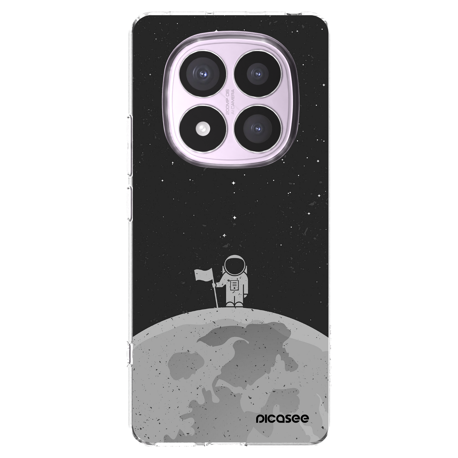 Picasee silikonski prozorni ovitek za Xiaomi Redmi Note 14 Pro 4G - Astronaut