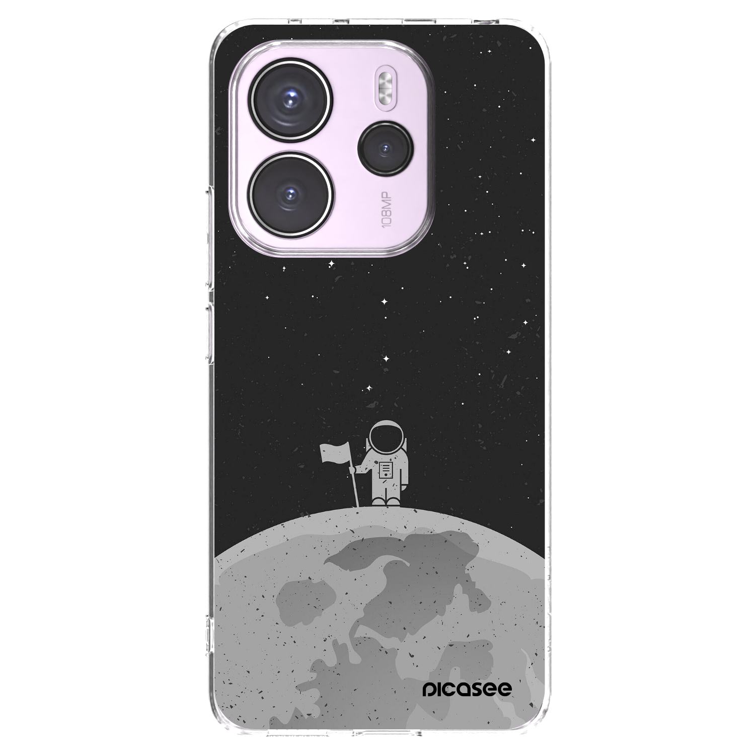 Picasee silikonski prozorni ovitek za Xiaomi Redmi Note 14 4G - Astronaut