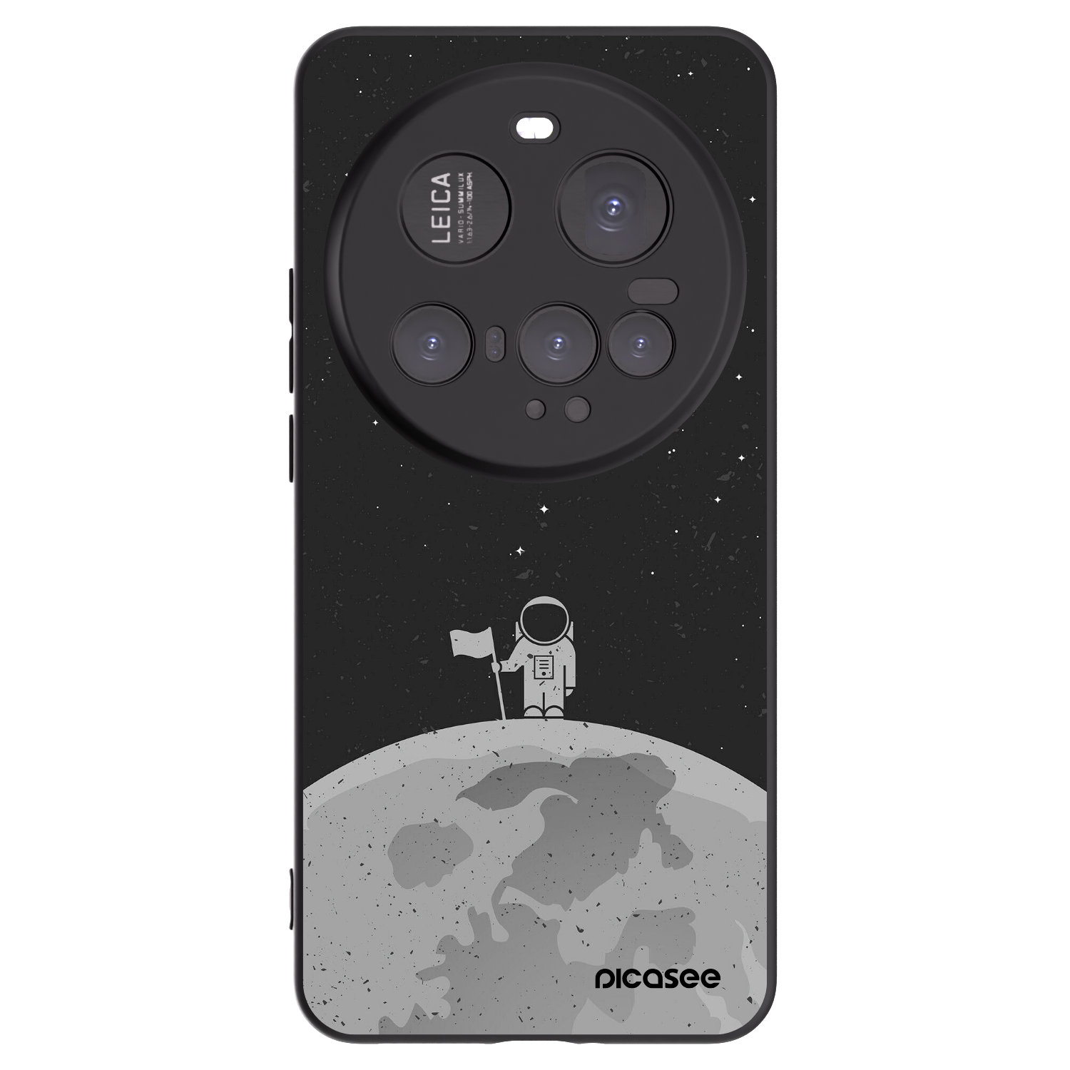 Picasee silikonski črni ovitek za Xiaomi 15 Ultra - Astronaut