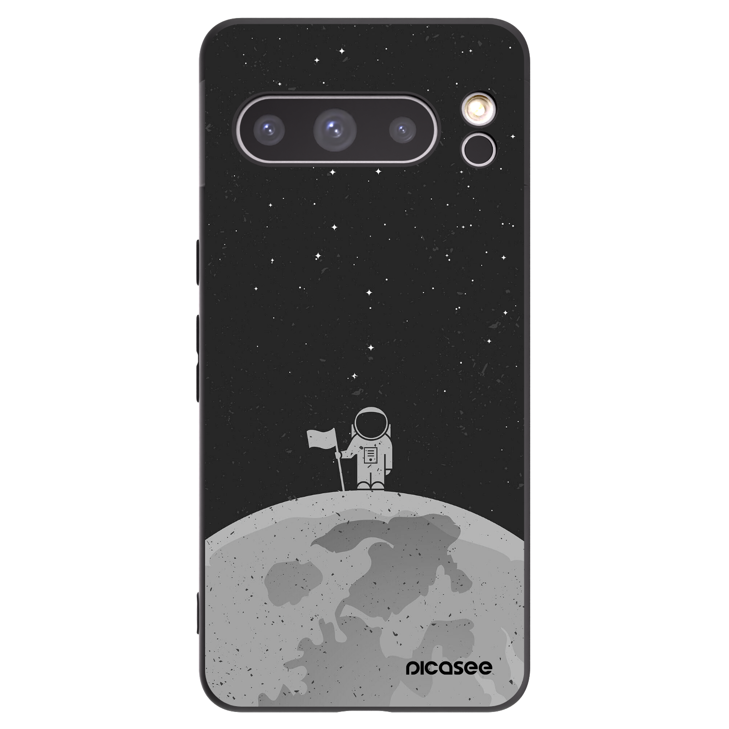 Picasee silikonski črni ovitek za Google Pixel 8 Pro - Astronaut