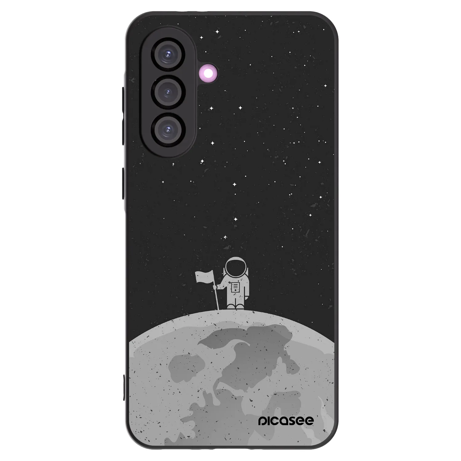 Picasee silikonski črni ovitek za Samsung Galaxy A56 5G A566B - Astronaut