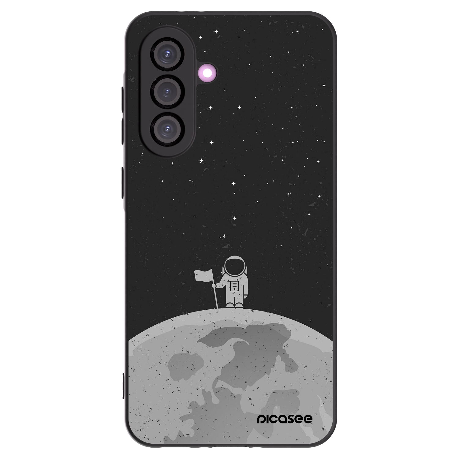Picasee silikonski črni ovitek za Samsung Galaxy A36 5G - Astronaut