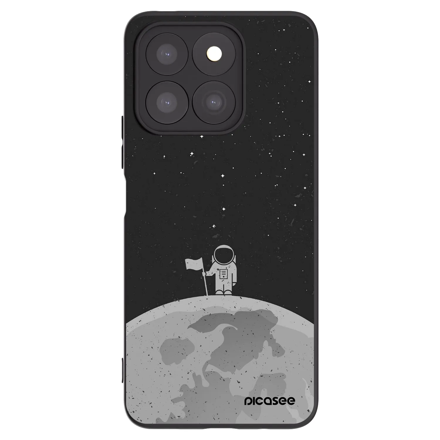 Picasee silikonski črni ovitek za Honor X8c - Astronaut