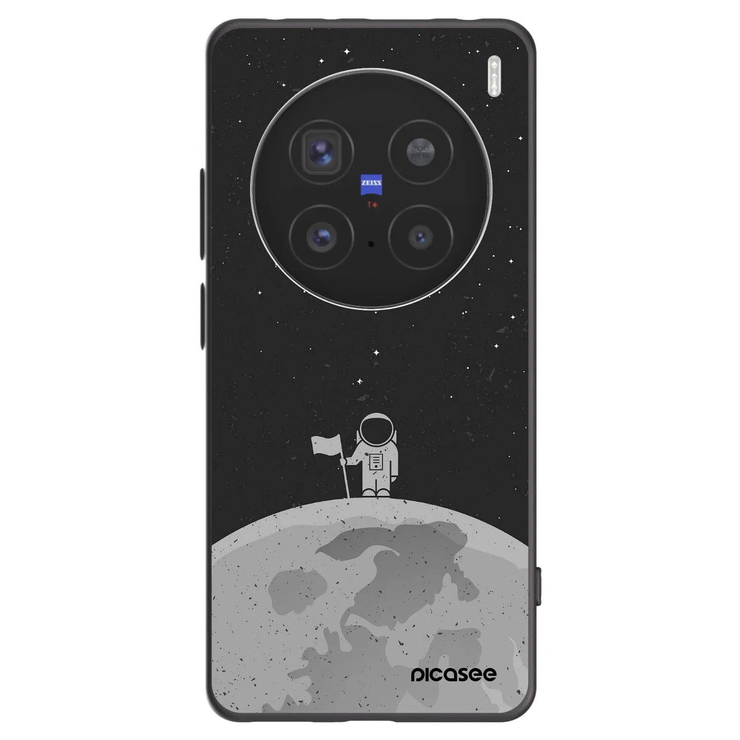 Picasee silikonski črni ovitek za Vivo X200 Pro - Astronaut