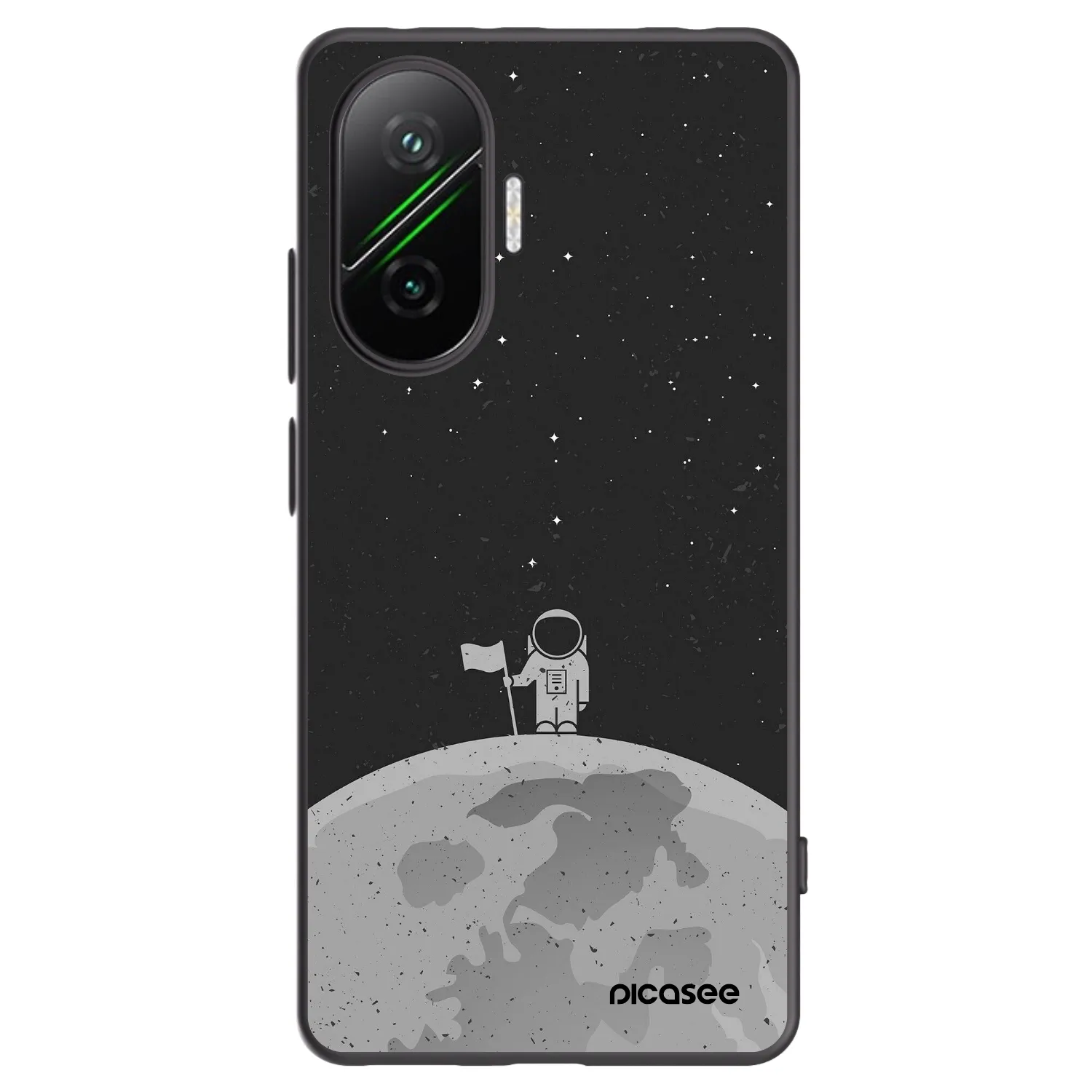 Picasee silikonski črni ovitek za Xiaomi Poco F7 5G - Astronaut