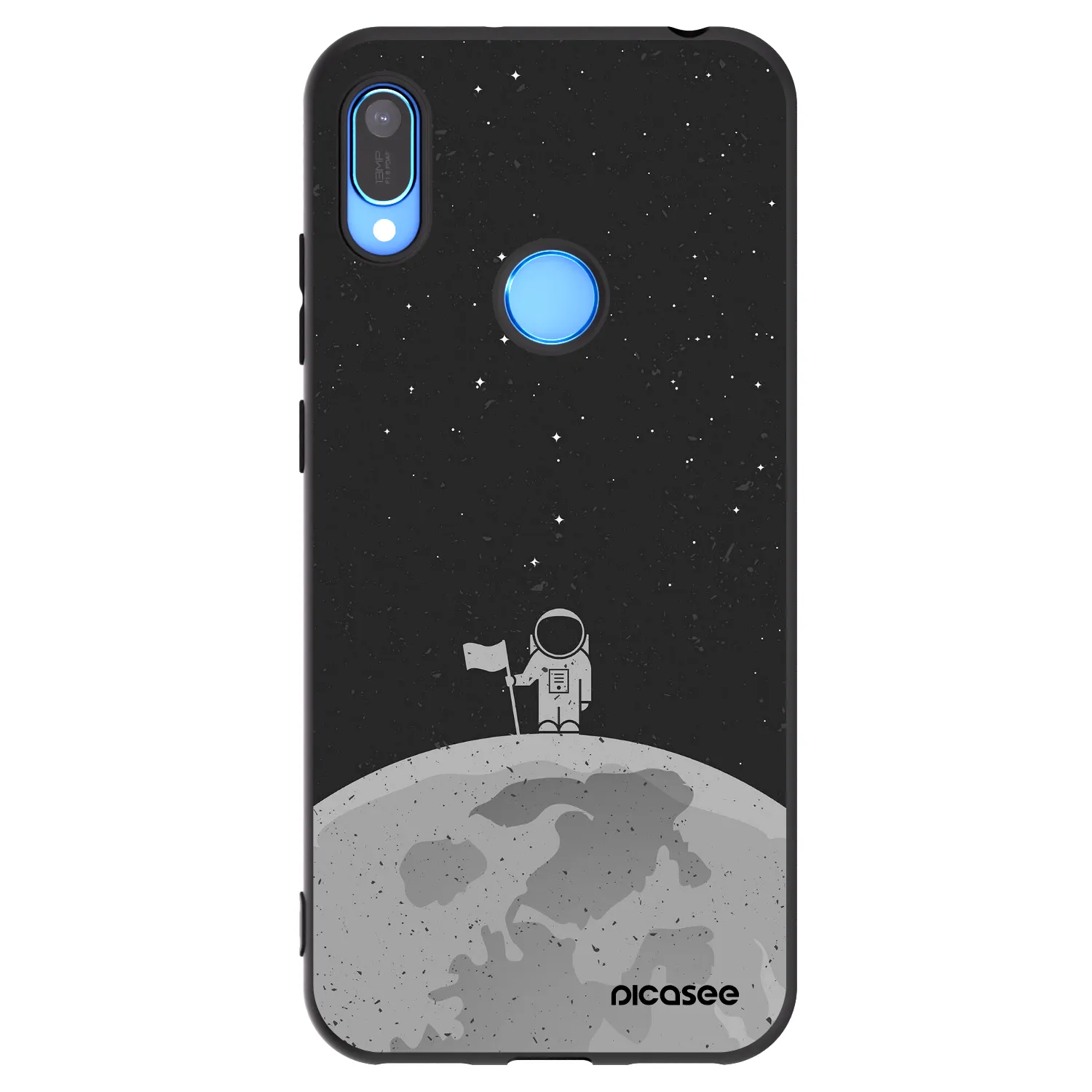 Picasee silikonski črni ovitek za Huawei Y6 2019 - Astronaut