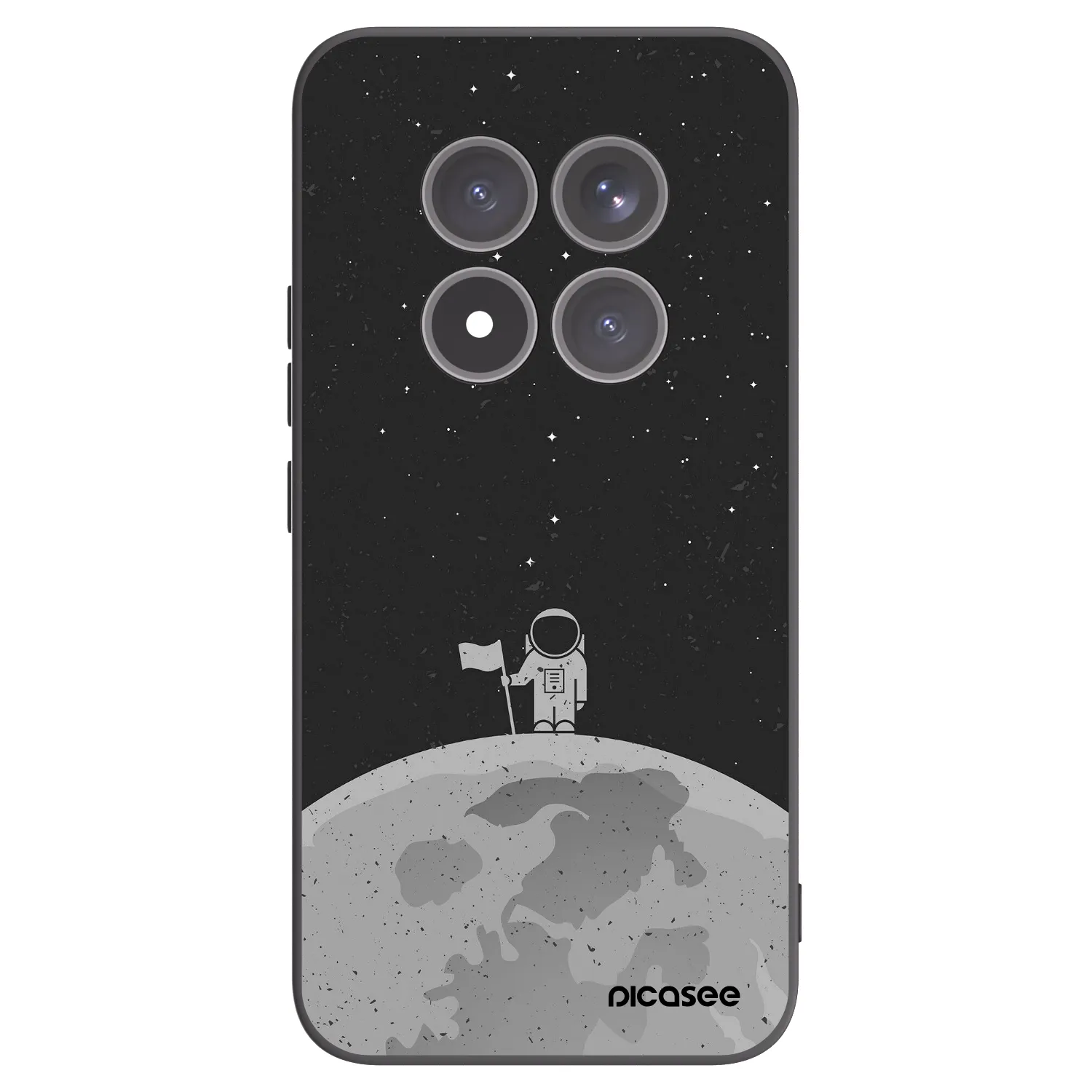Picasee silikonski črni ovitek za Xiaomi Redmi Note 15 Pro+ - Astronaut