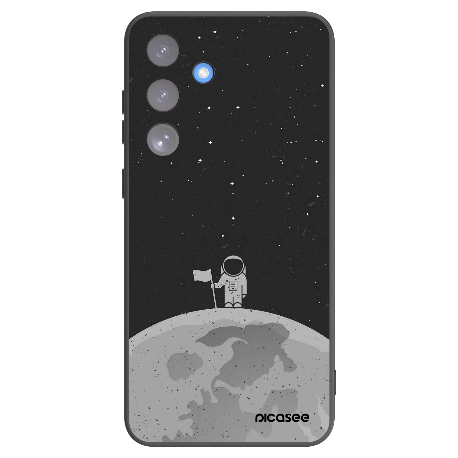 Picasee silikonski črni ovitek za Samsung Galaxy S25 FE 5G - Astronaut
