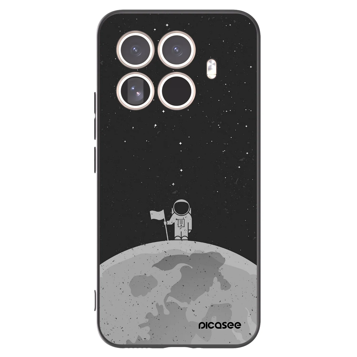 Picasee silikonski črni ovitek za Xiaomi 15T Pro - Astronaut