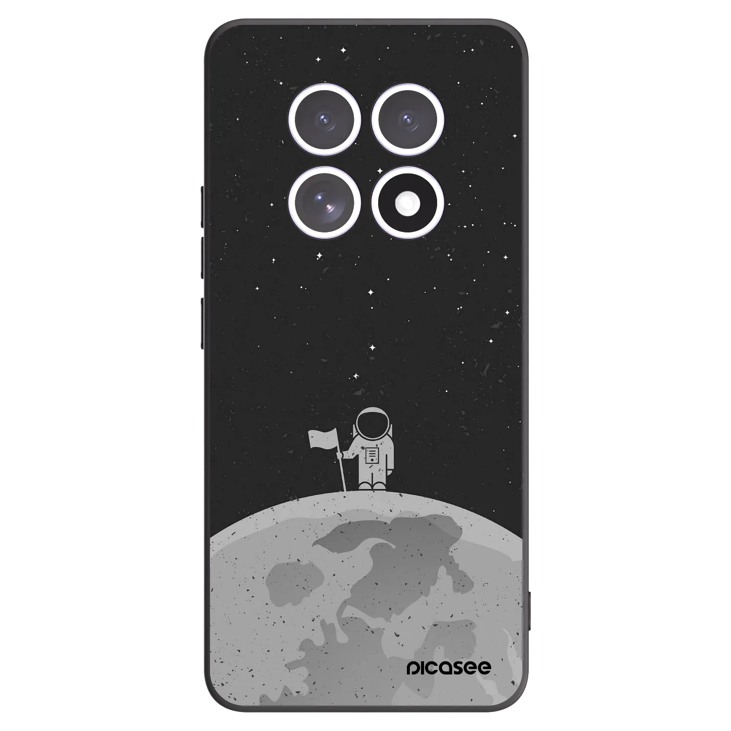 Picasee silikonski črni ovitek za Xiaomi Redmi Note 15 - Astronaut