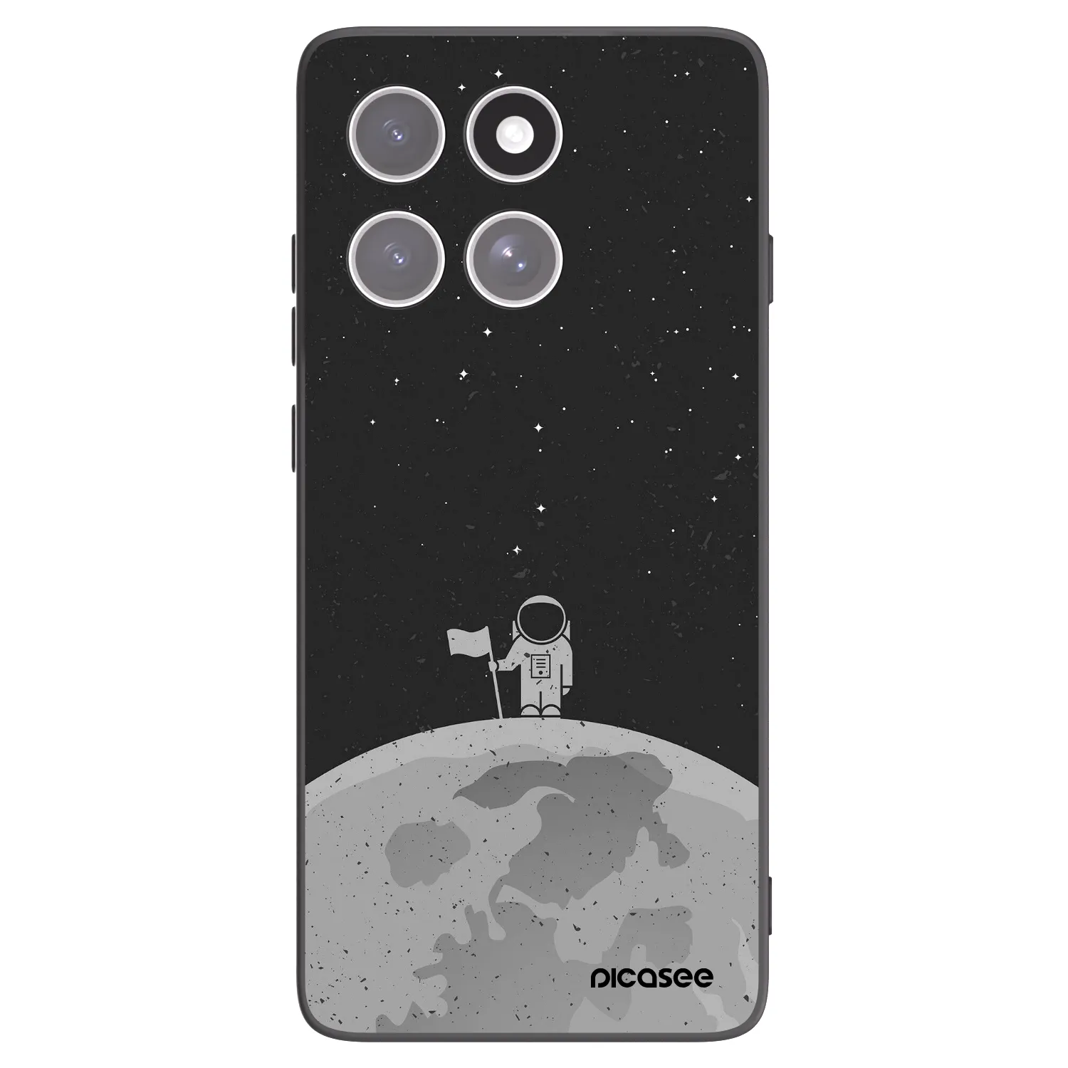 Picasee silikonski črni ovitek za Motorola Edge 60 Fusion - Astronaut