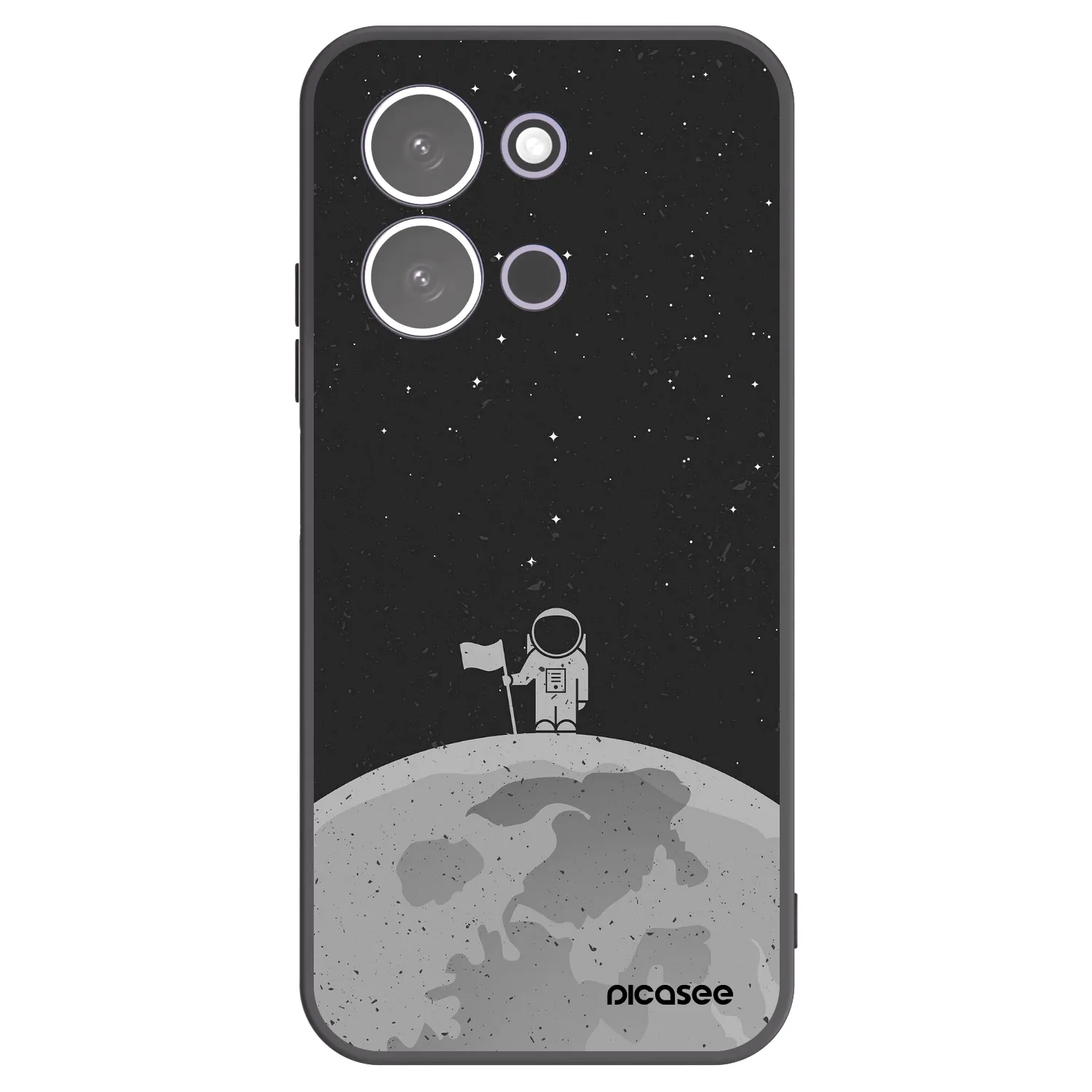 Picasee silikonski črni ovitek za Xiaomi Redmi 15C 5G - Astronaut