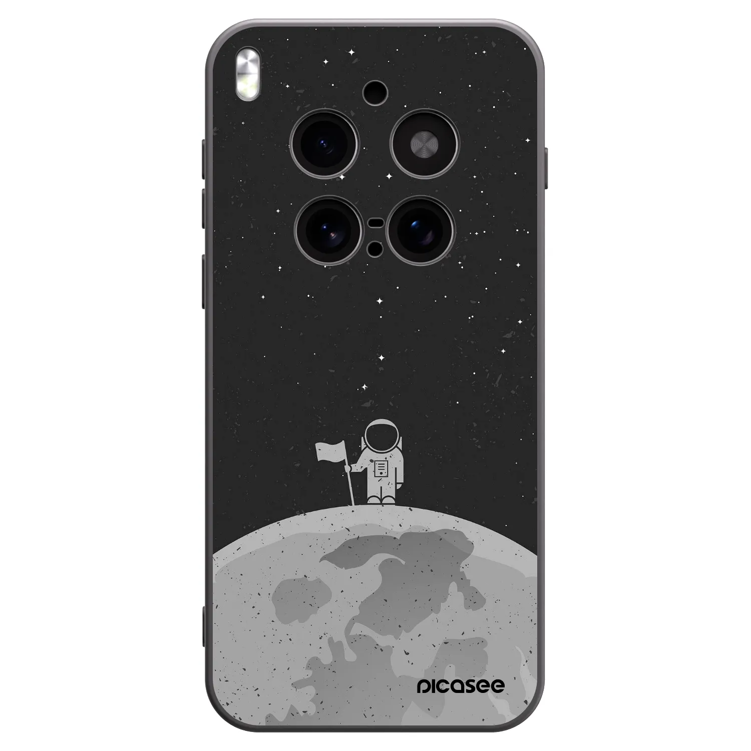 Picasee silikonski črni ovitek za Vivo X300 Pro - Astronaut