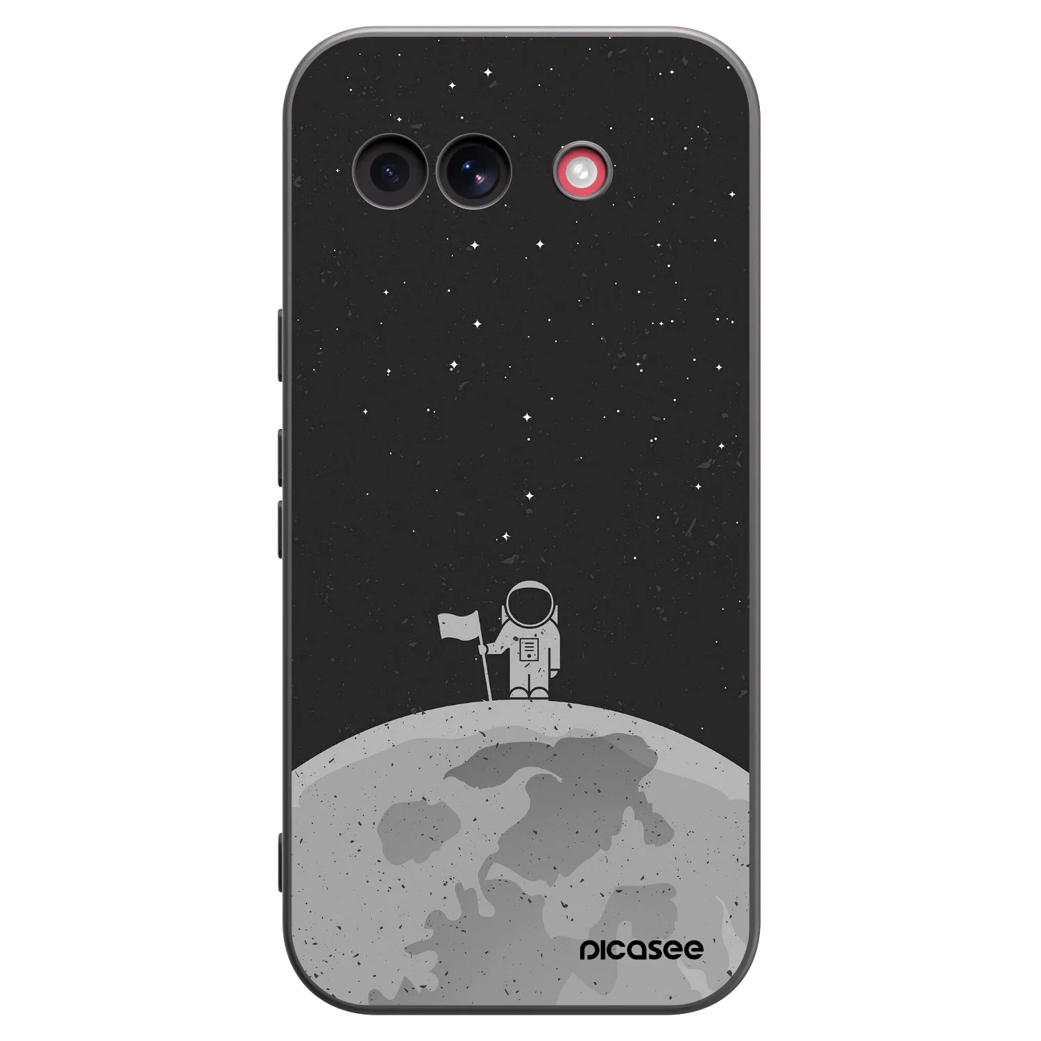 Picasee silikonski črni ovitek za Google Pixel 10a - Astronaut