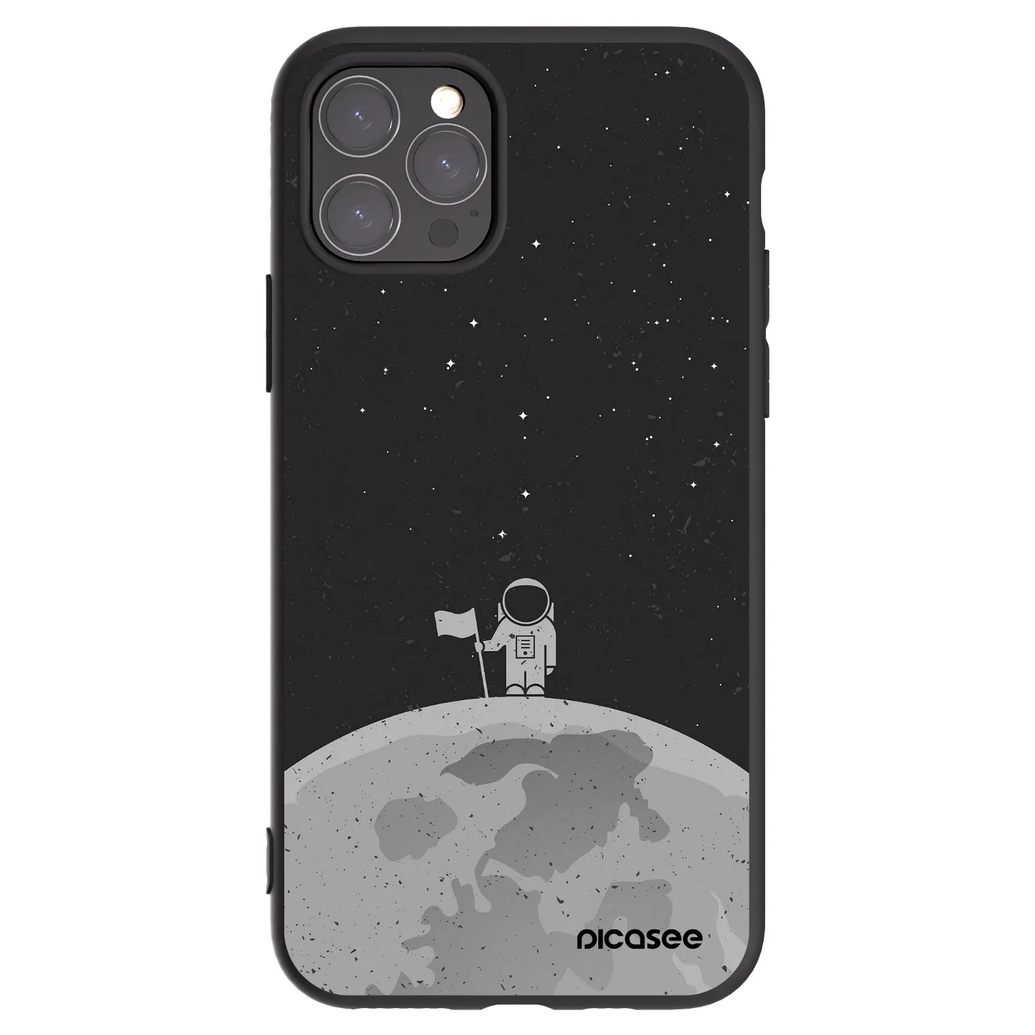 Picasee silikonski črni ovitek za Apple iPhone 11 Pro - Astronaut