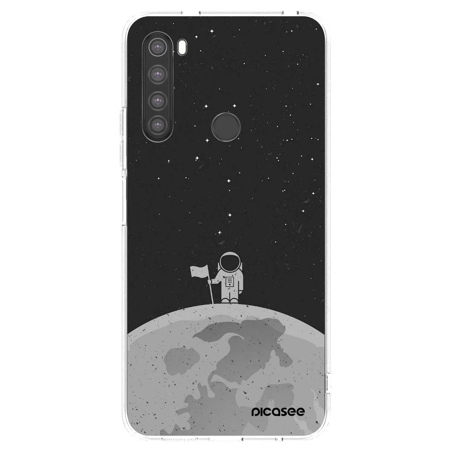 Picasee silikonski prozorni ovitek za Xiaomi Redmi Note 8 - Astronaut