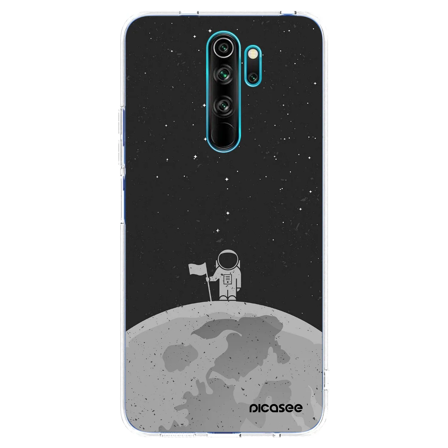 Picasee silikonski prozorni ovitek za Xiaomi Redmi Note 8 Pro - Astronaut
