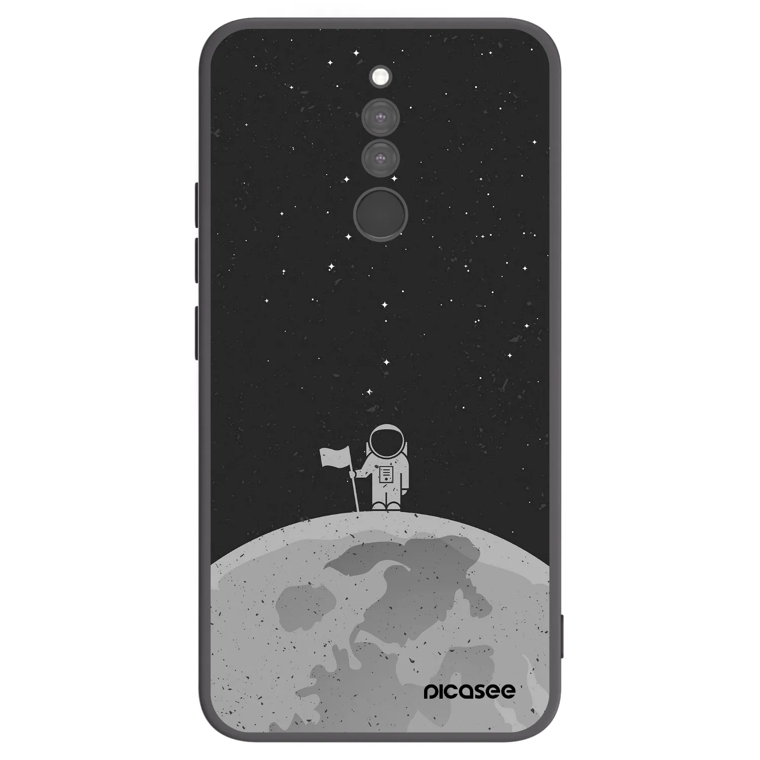 Picasee silikonski črni ovitek za Xiaomi Redmi 8 - Astronaut