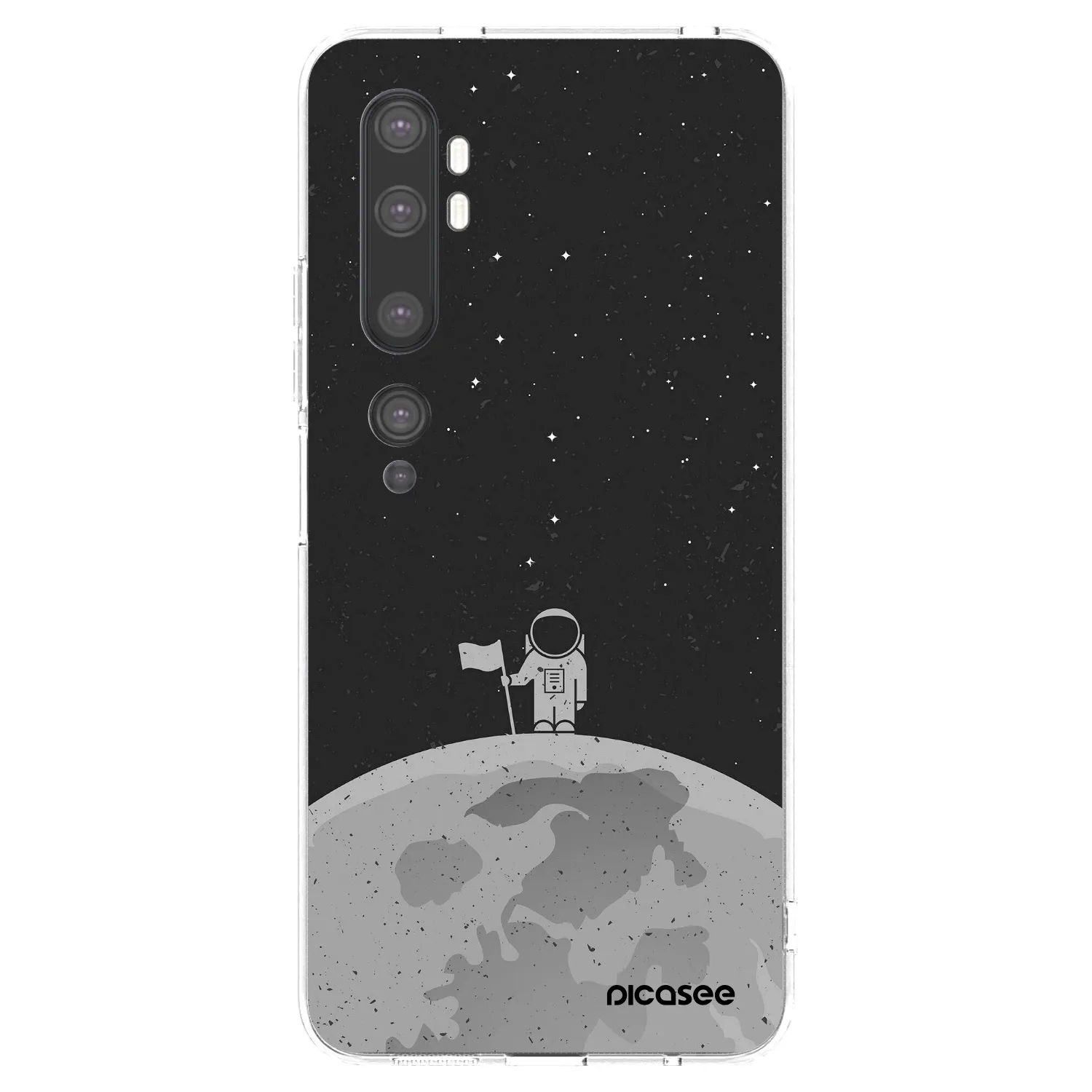 Picasee silikonski prozorni ovitek za Xiaomi Mi Note 10 (Pro) - Astronaut