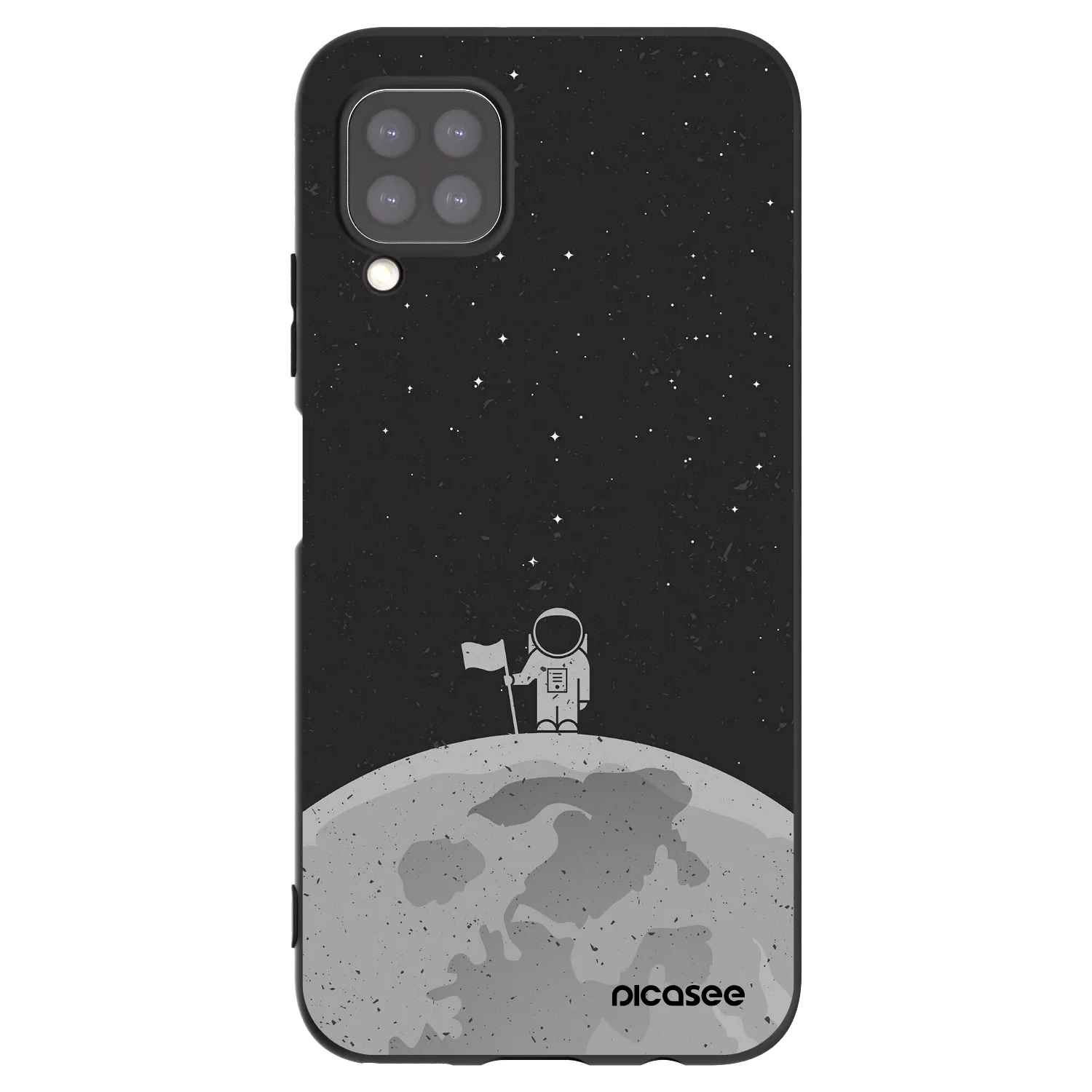 Picasee silikonski črni ovitek za Huawei P40 Lite - Astronaut