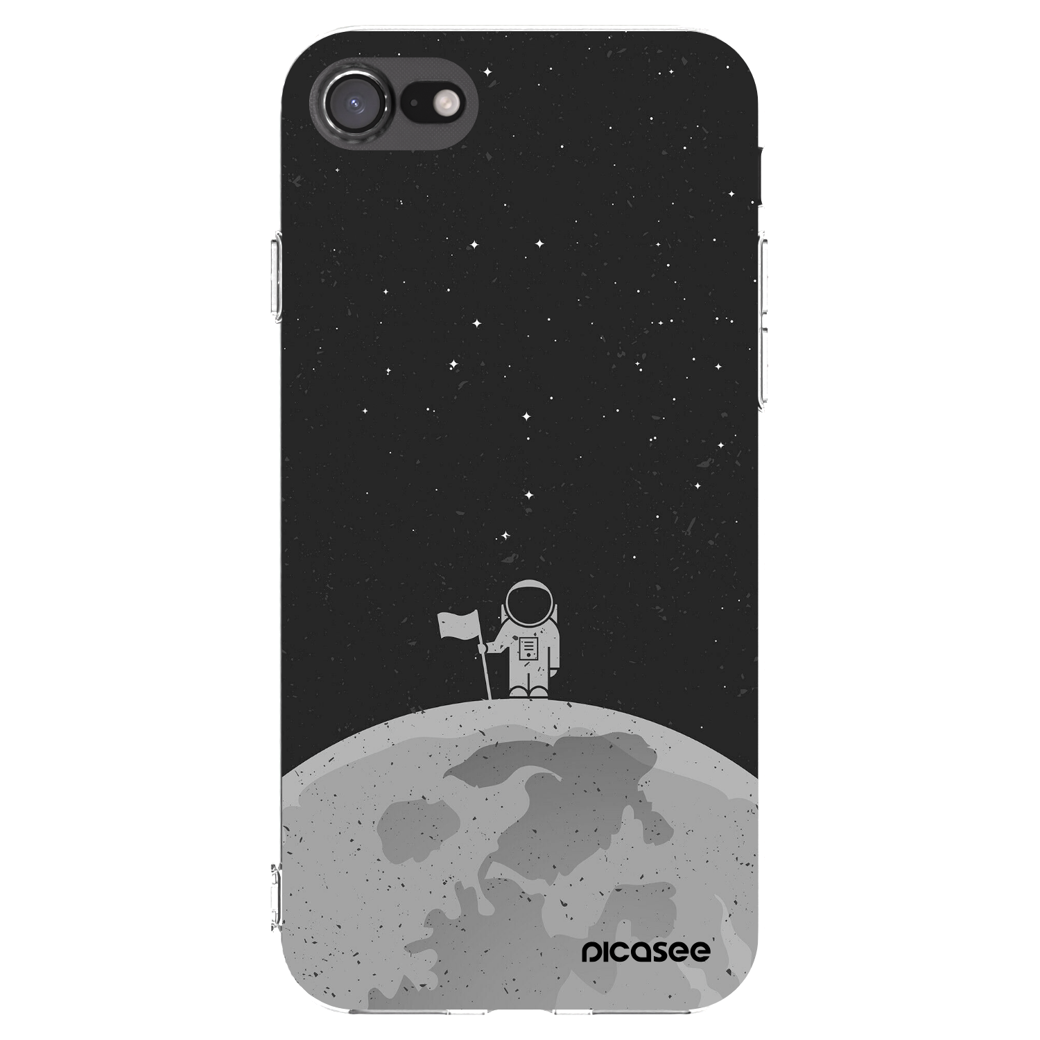 Picasee silikonski prozorni ovitek za Apple iPhone SE 2020 - Astronaut