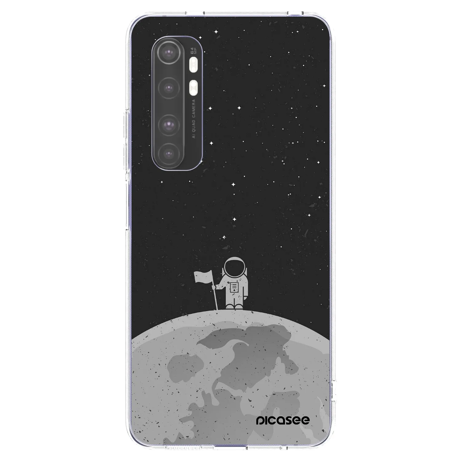Picasee silikonski prozorni ovitek za Xiaomi Mi Note 10 Lite - Astronaut