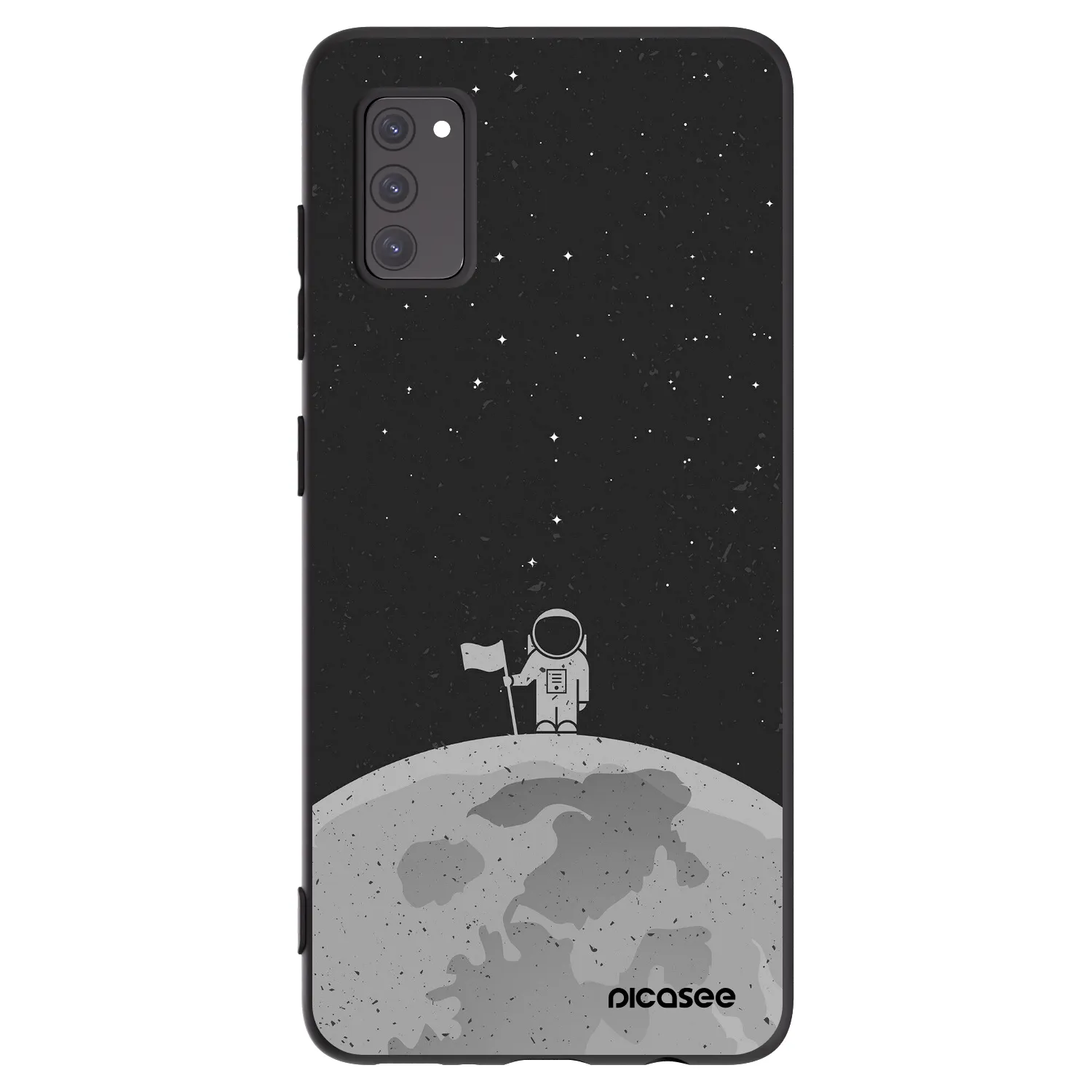 Picasee silikonski črni ovitek za Samsung Galaxy A41 A415F - Astronaut