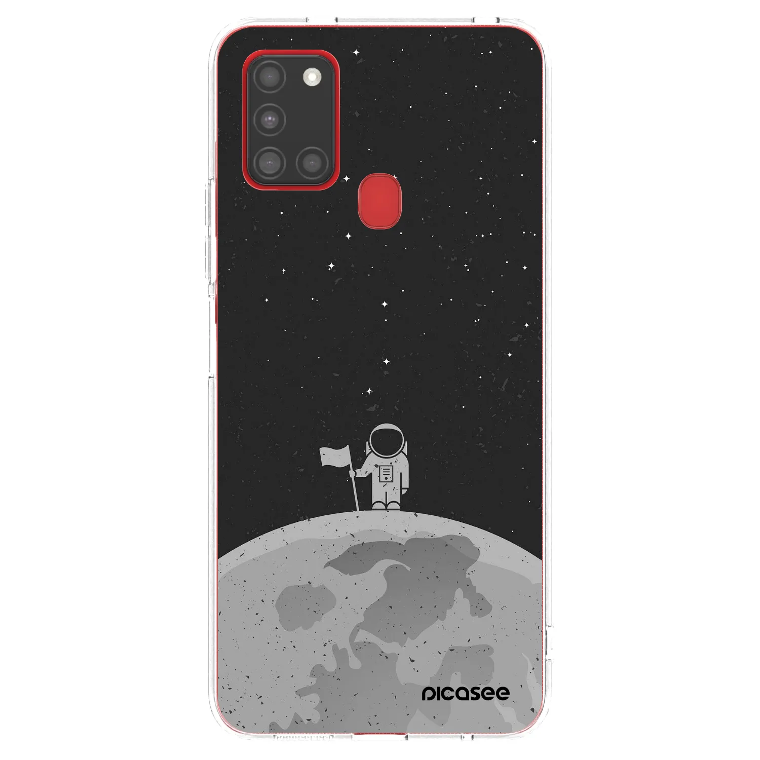 Picasee silikonski prozorni ovitek za Samsung Galaxy A21s - Astronaut