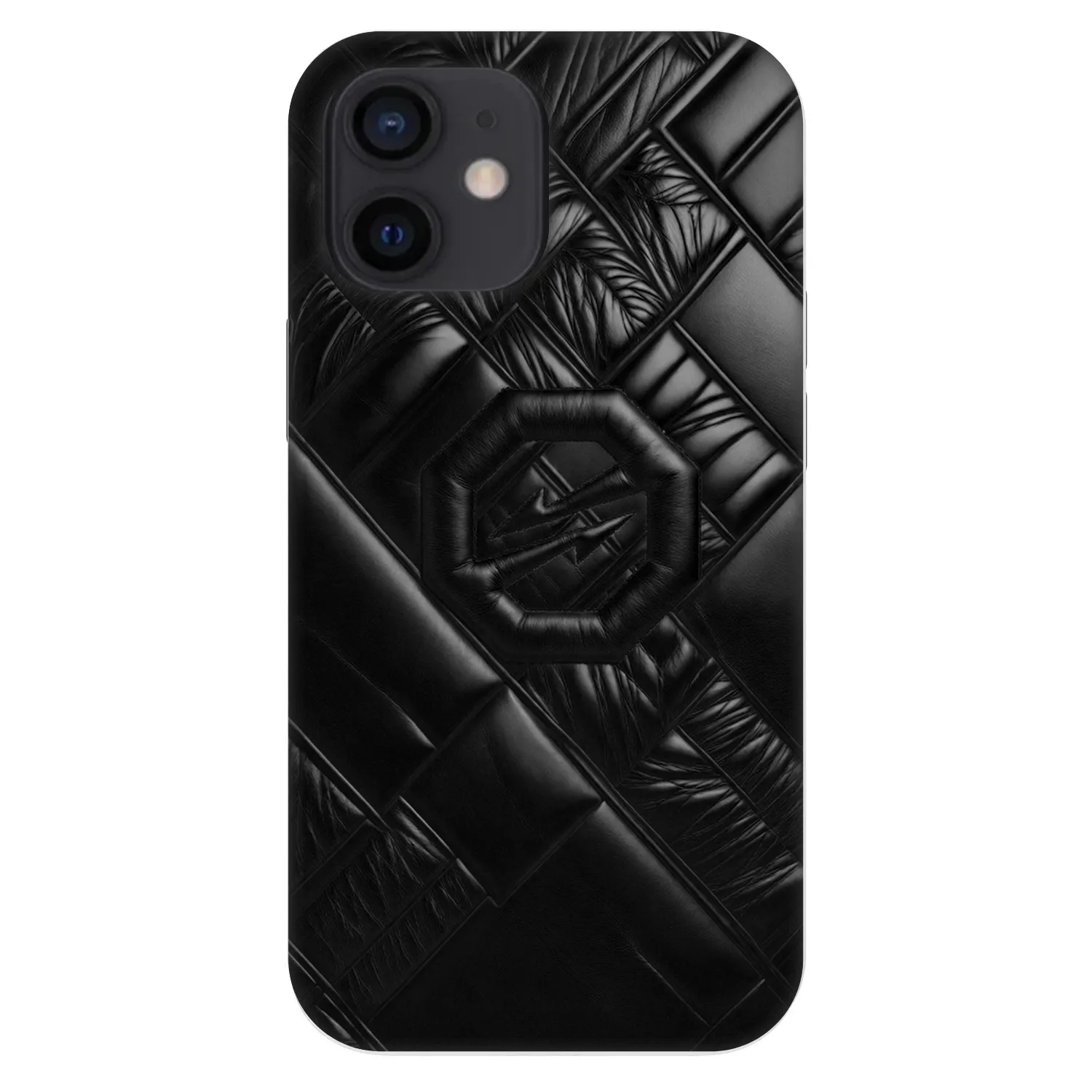 Picasee Fashion Case za Apple iPhone 12 mini - OKTAGON - Puffer Blackout