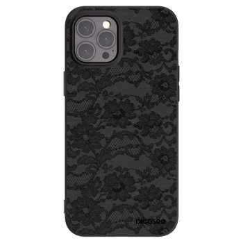 Picasee silikonski črni ovitek za Apple iPhone 12 Pro Max - Dark Elegance